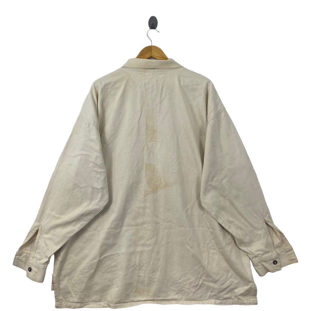 Vintage Vintage 90s CONART Hip Hop Swag Skateboard Jeans Cream Coat Size US XXL / EU 58 / 5 - 3 Thumbnail