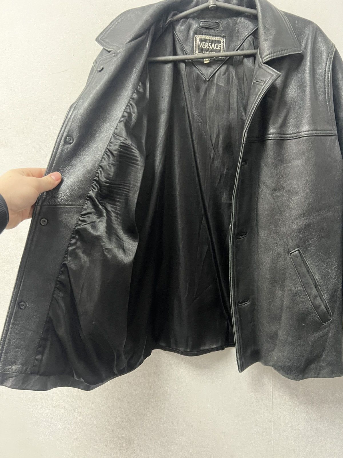 Versace Vintage Versace Leather Jacket size S Mens Luxury Size US S / EU 44-46 / 1 - 10 Thumbnail