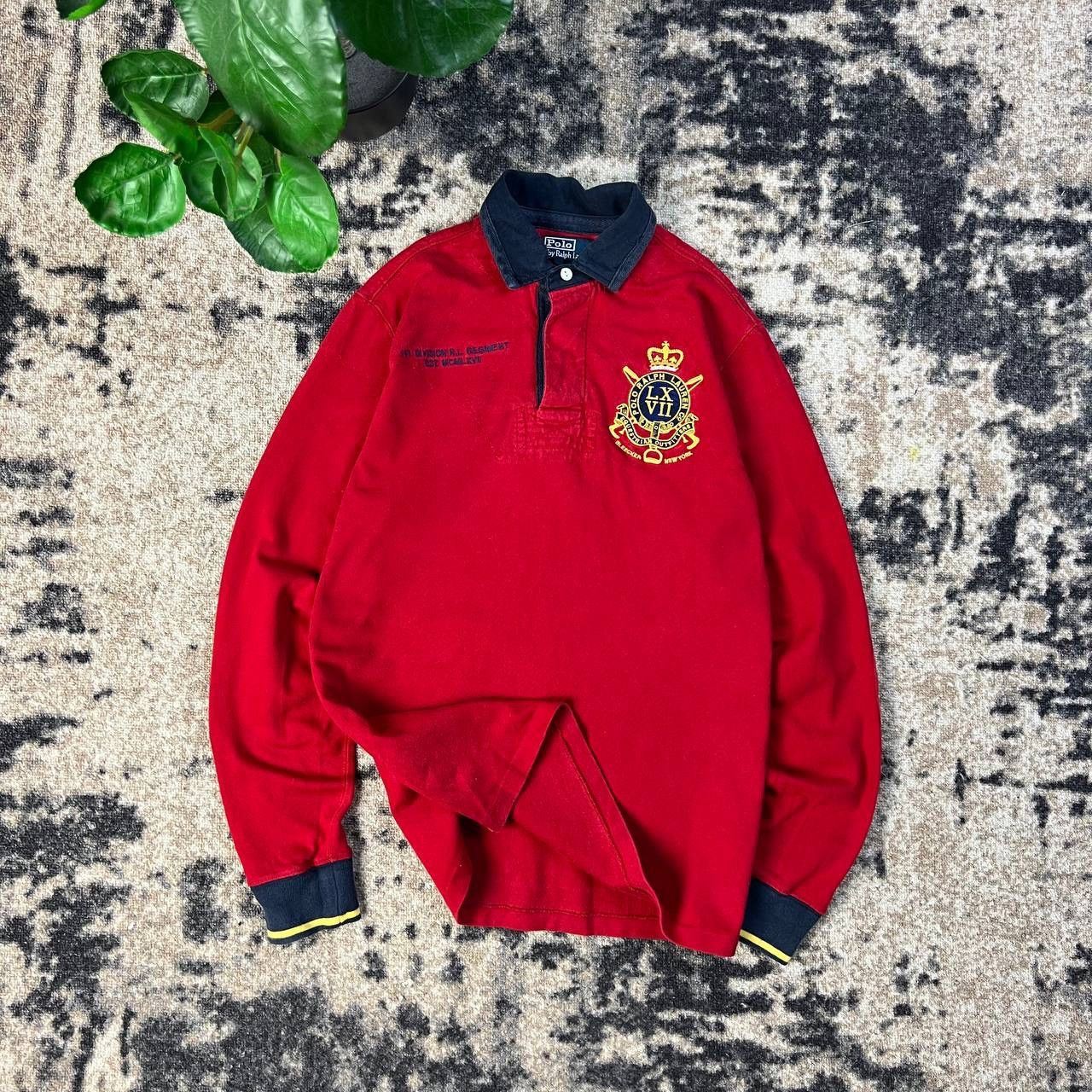 Polo Ralph Lauren Big Logo Vintage Y2K Rugby Long Sleeve