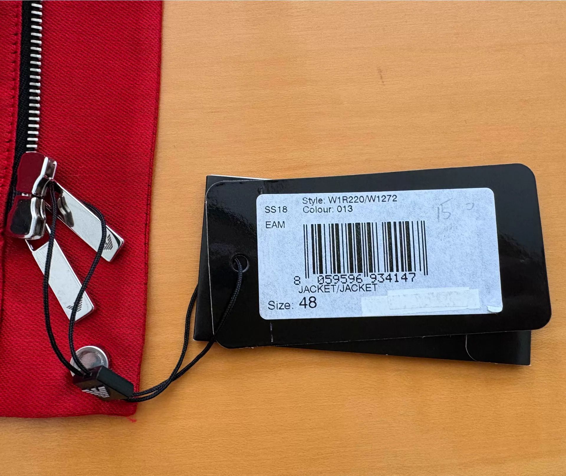 Emporio Armani Emporio Armani Men's Runway Red Rose Back Jacket 48 New Size US M / EU 48-50 / 2 - 7 Thumbnail