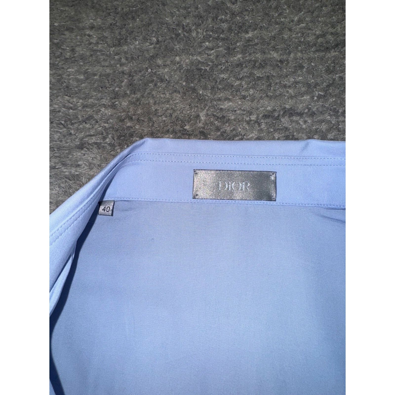 Dior Air Dior Jordan Wing Basketball Blue Long Sleeve Button Up Size US XXS / EU 40 - 4 Thumbnail
