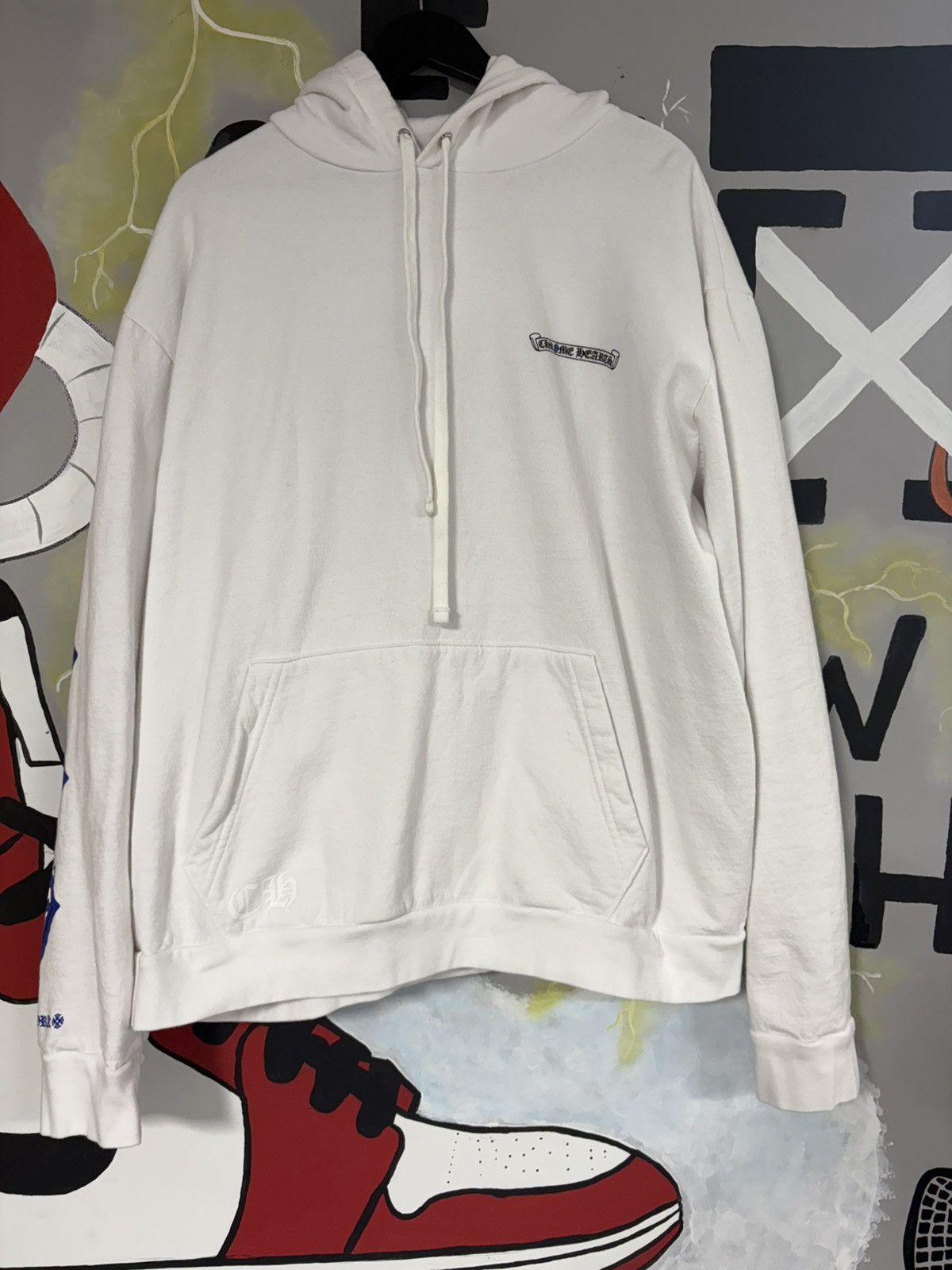 Chrome Hearts × The Rolling Stones Chrome Hearts Rolling Stone Hoodie White Size US XL / EU 56 / 4 - 1 Thumbnail
