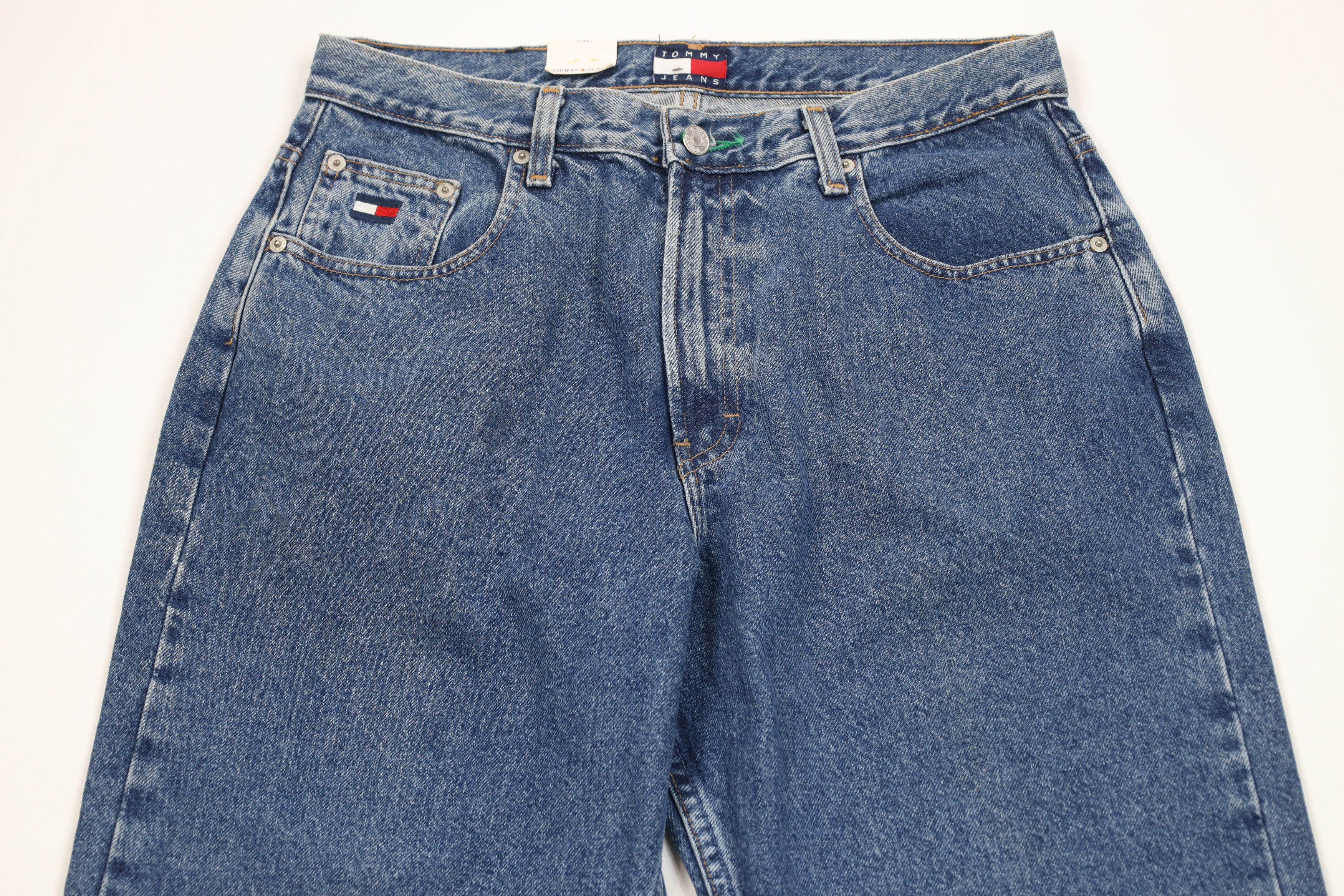 Tommy Hilfiger Deadstock Vintage 90s Tommy Hilfiger Fit Denim Jeans Blue Size 36" / US 14 / IT 50 - 2 Thumbnail