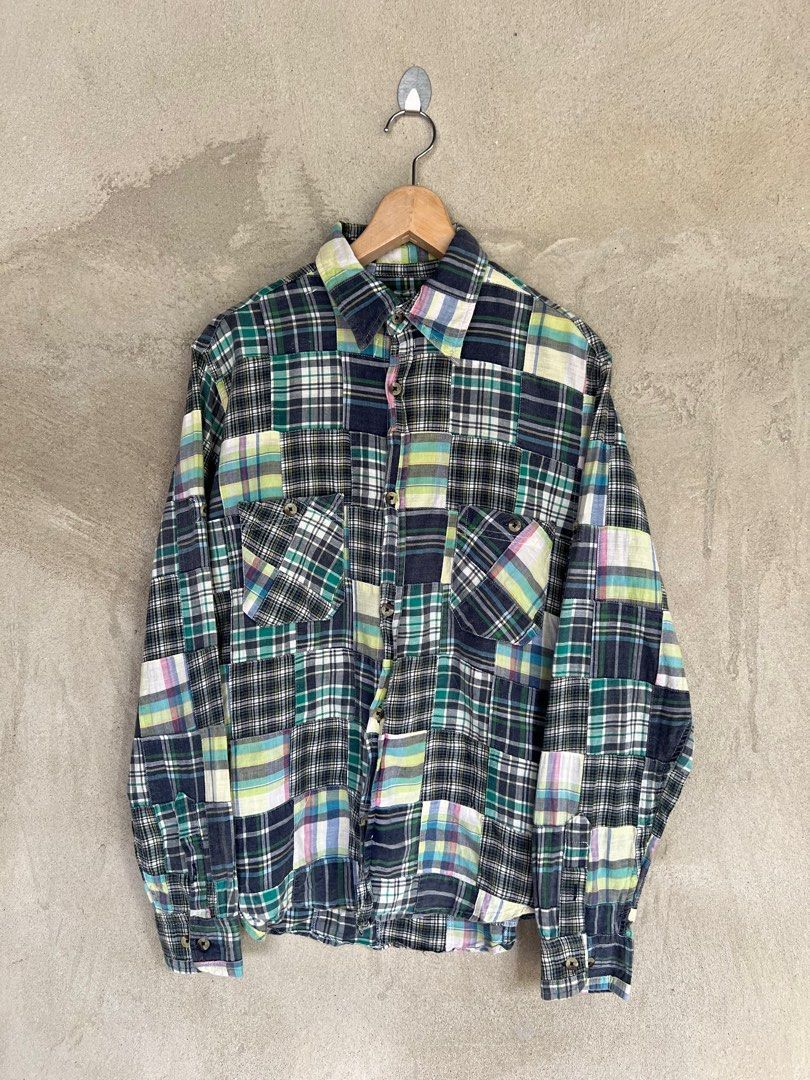Japanese Brand Jungle Storm Patchwork Fashion Shirt Button Up Size US M / EU 48-50 / 2 - 2 Thumbnail