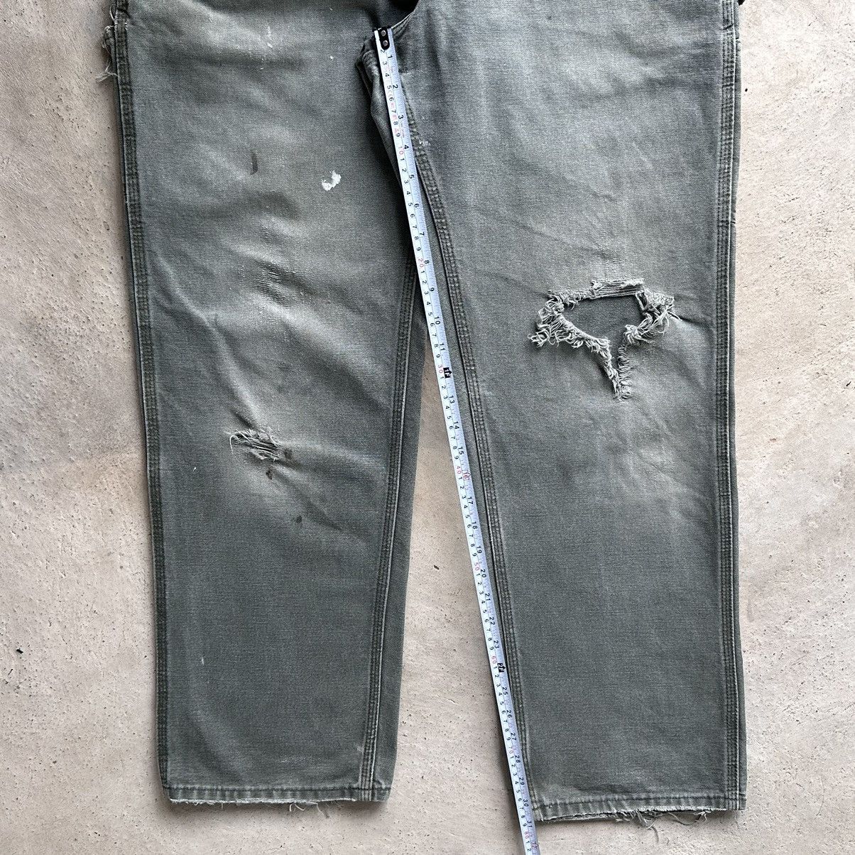 Carhartt × Vintage (33x31) Crazy Distressed Carhartt Carpenter Pants B11 MOS Size US 33 - 6 Thumbnail