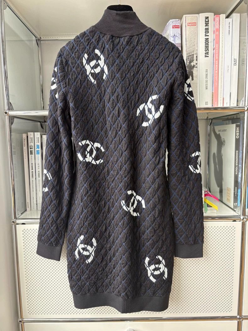 Chanel Chanel Slim diamond-patterned wool cashmere large Logo pri Size XS / US 0-2 / IT 36-38 - 3 Thumbnail