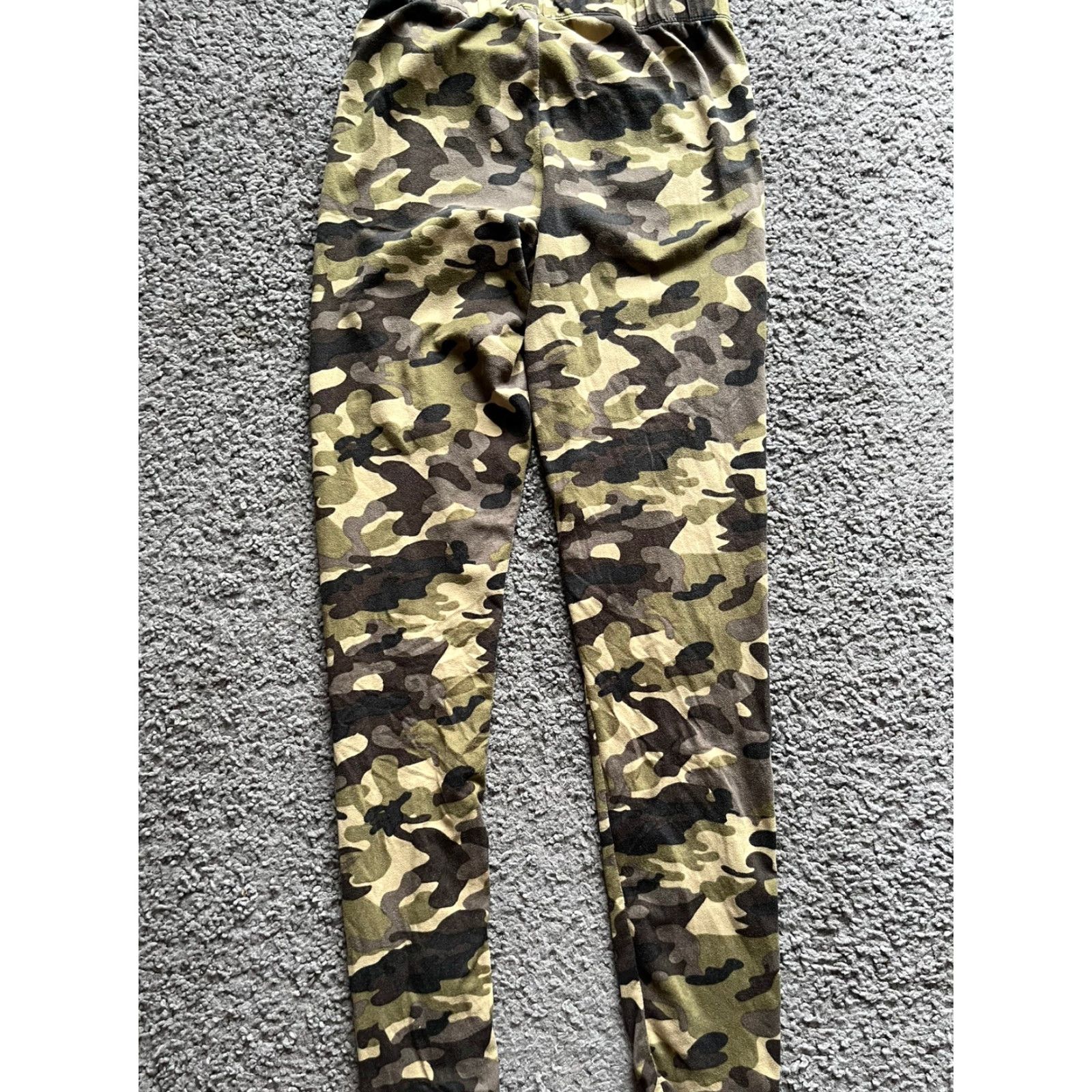 Vintage Aéropostale Leggings Small Khaki Camouflage Size 28" / US 6 / IT 42 - 3 Thumbnail
