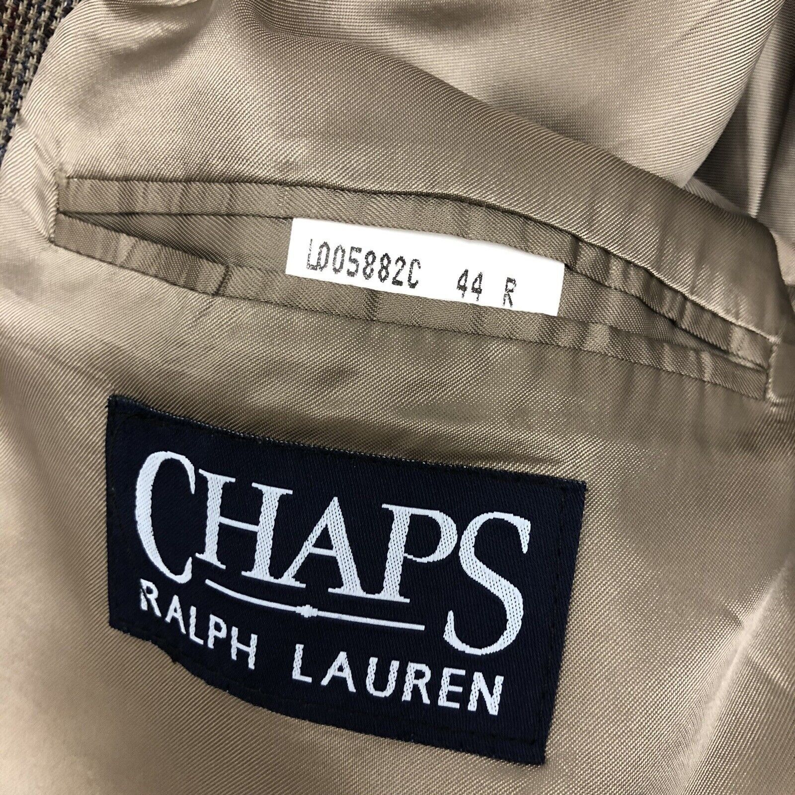 Ralph Lauren Vtg Ralph Lauren Gray Sage Sport Coat OVERCHECK Jacket Ja Size 44R - 2 Thumbnail