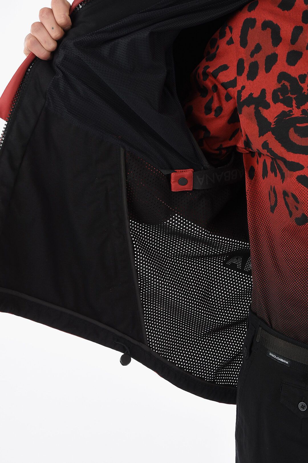 Dolce & Gabbana o1y0125 Logo Hooded Jacket in Brick Red/Black Size US M / EU 48-50 / 2 - 5 Thumbnail