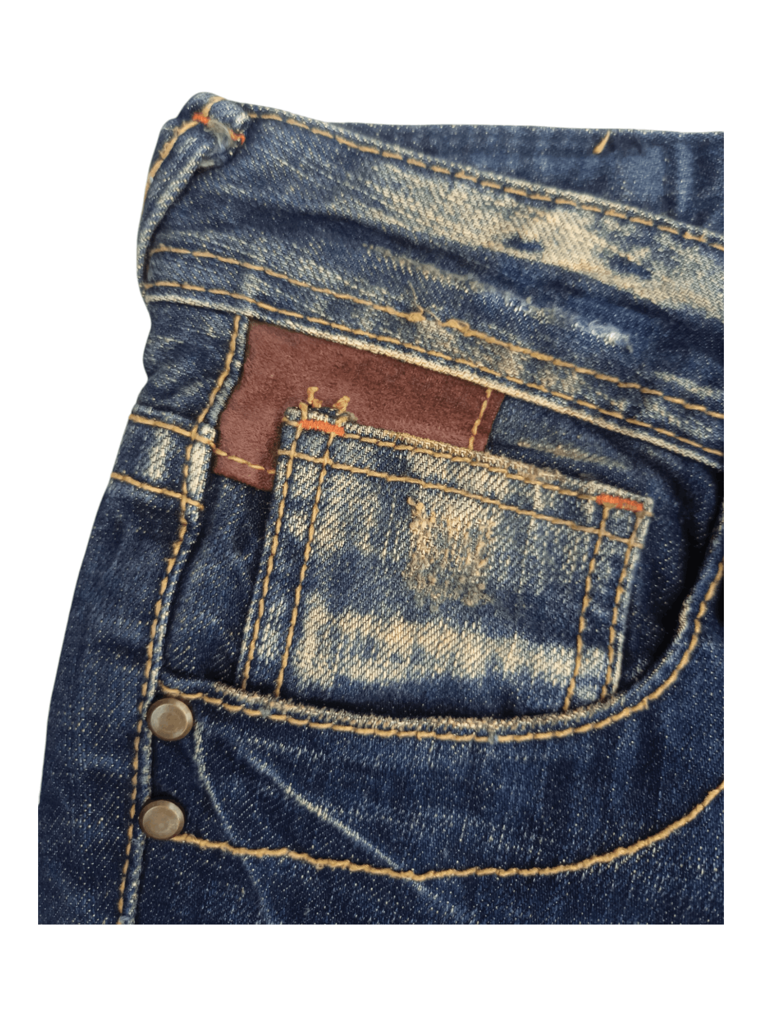 Japanese Brand Lolita Leather Bomdage Mudmax If Six Style Flare Denim Size US 29 - 15 Thumbnail