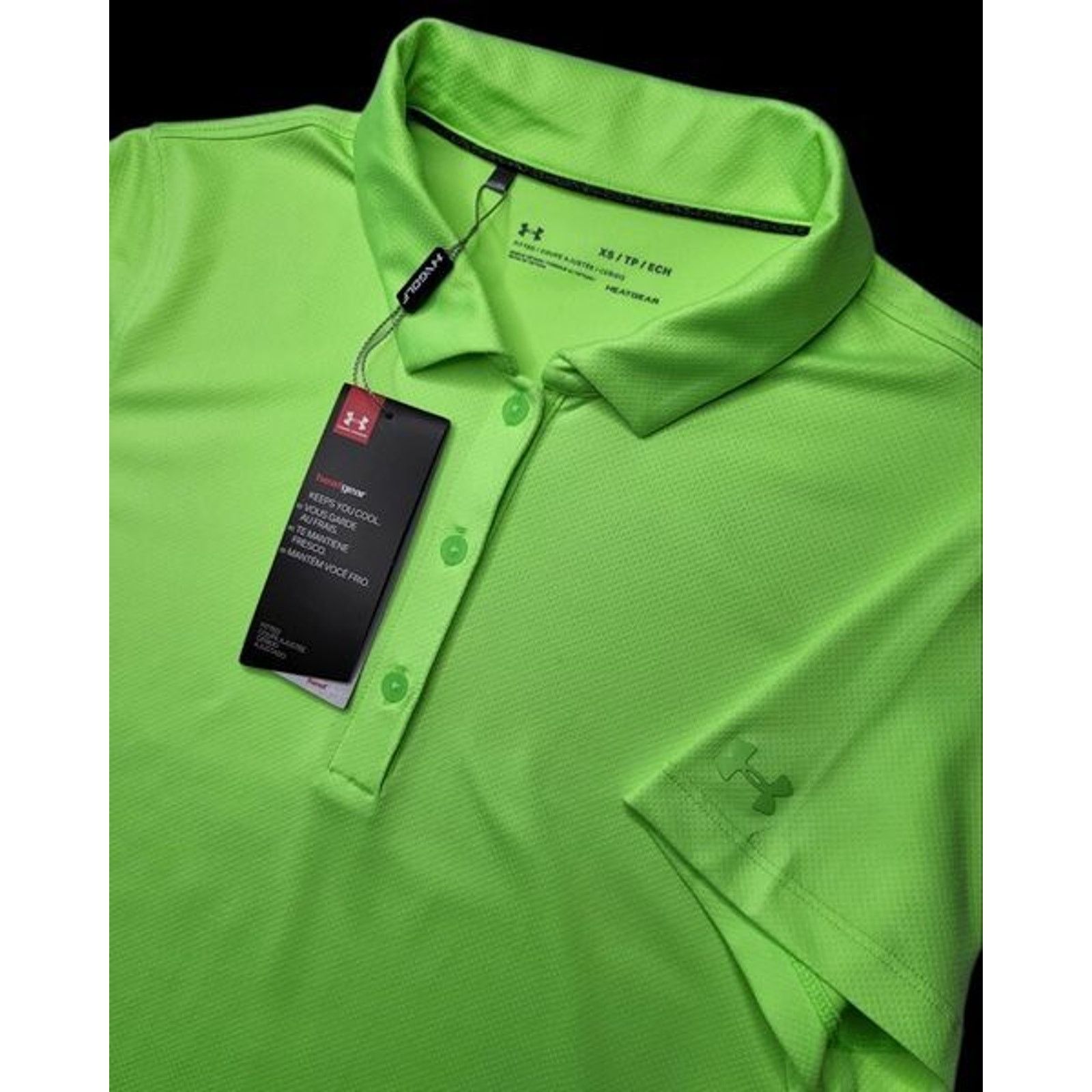 Under Armour NWT Under Armour Women's UA Golf Polo Neon Green Size XS Size US XS / EU 42 / 0 - 4 Thumbnail