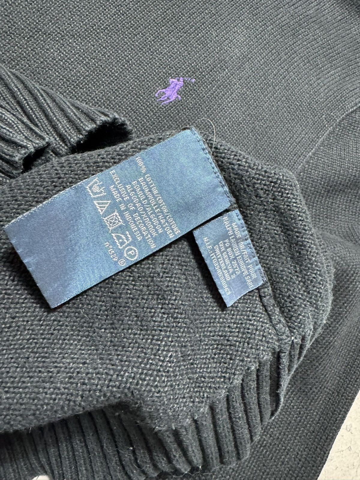 Polo Ralph Lauren Polo Ralph Lauren Black Vintage Knitted Sweater Size S Size US S / EU 44-46 / 1 - 7 Thumbnail