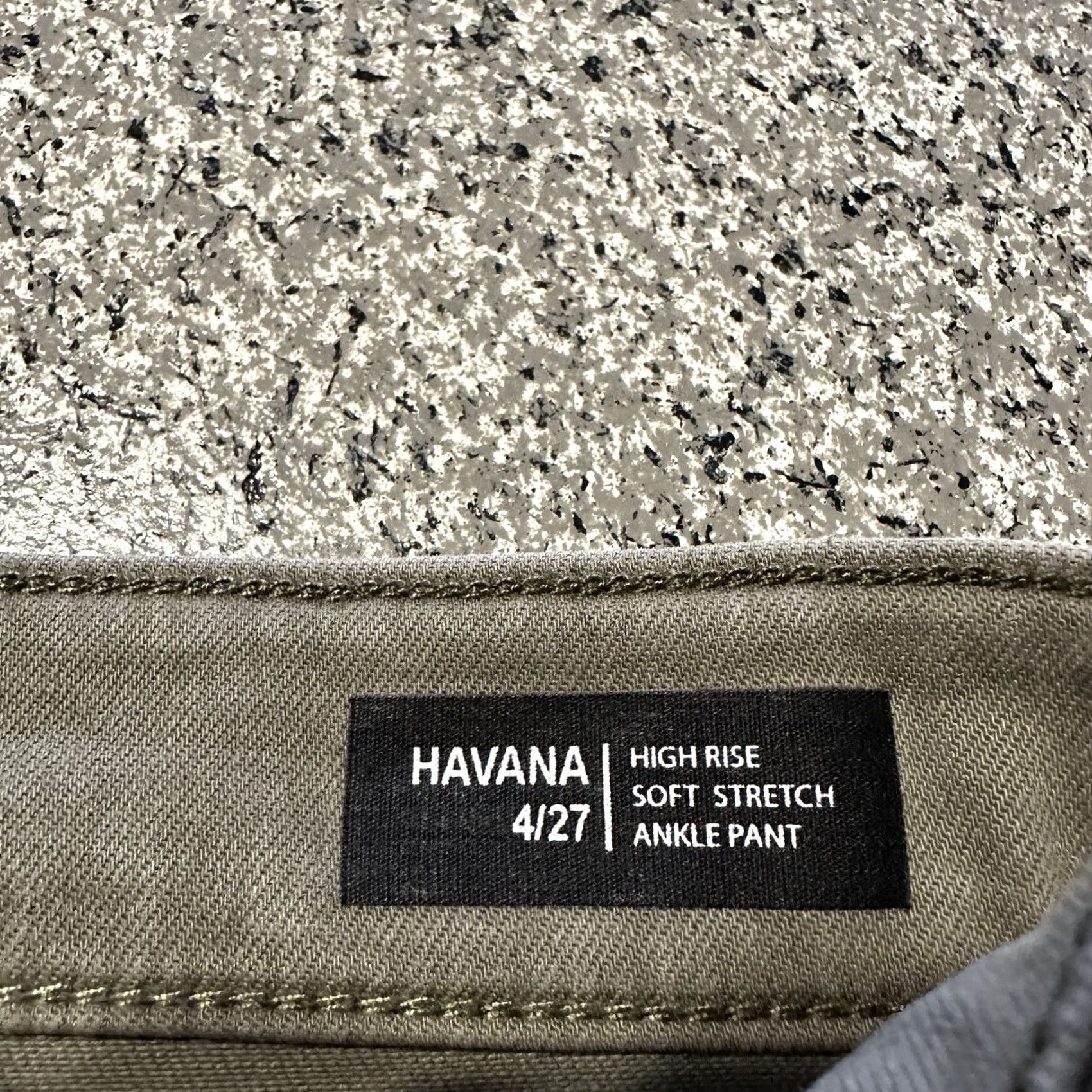Vintage Buffalo Jeans Womens 27x27 Havana High Rise Ankle Army Green Buffalo David Bitton Slim Button Zip 4 XS? Size 27" / US 4 / IT 40 - 5 Thumbnail