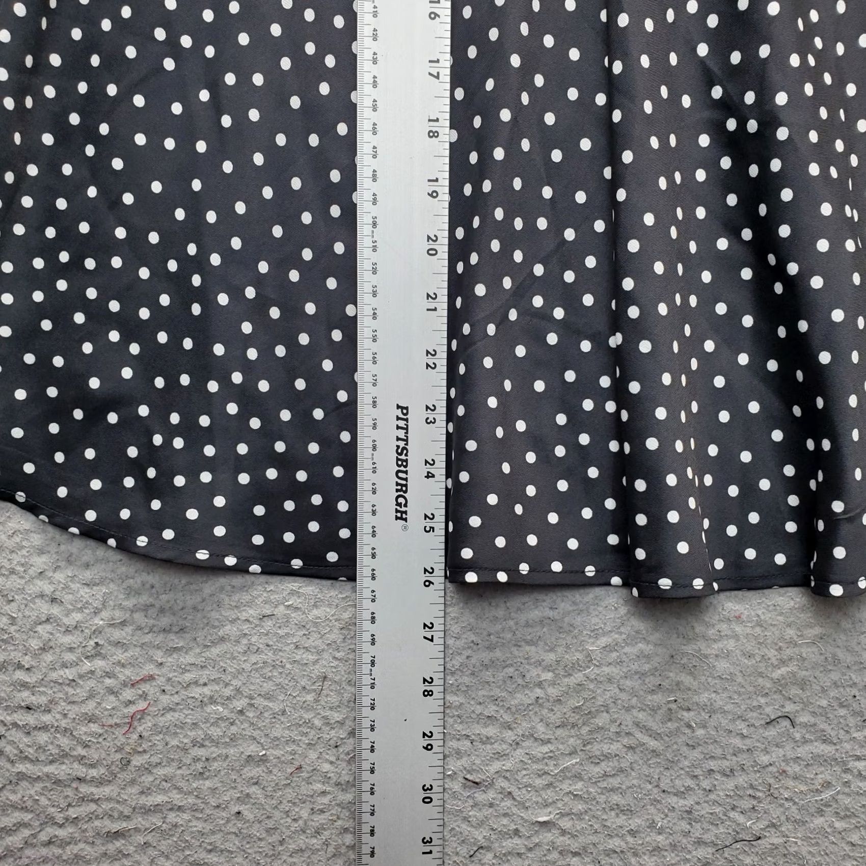 Nine West Nine West Womens Skirt Knee Length Flared Polka Dot Side Zip L Multicolor NWT Womens Size L Size 36" / US 14 / IT 50 - 3 Thumbnail