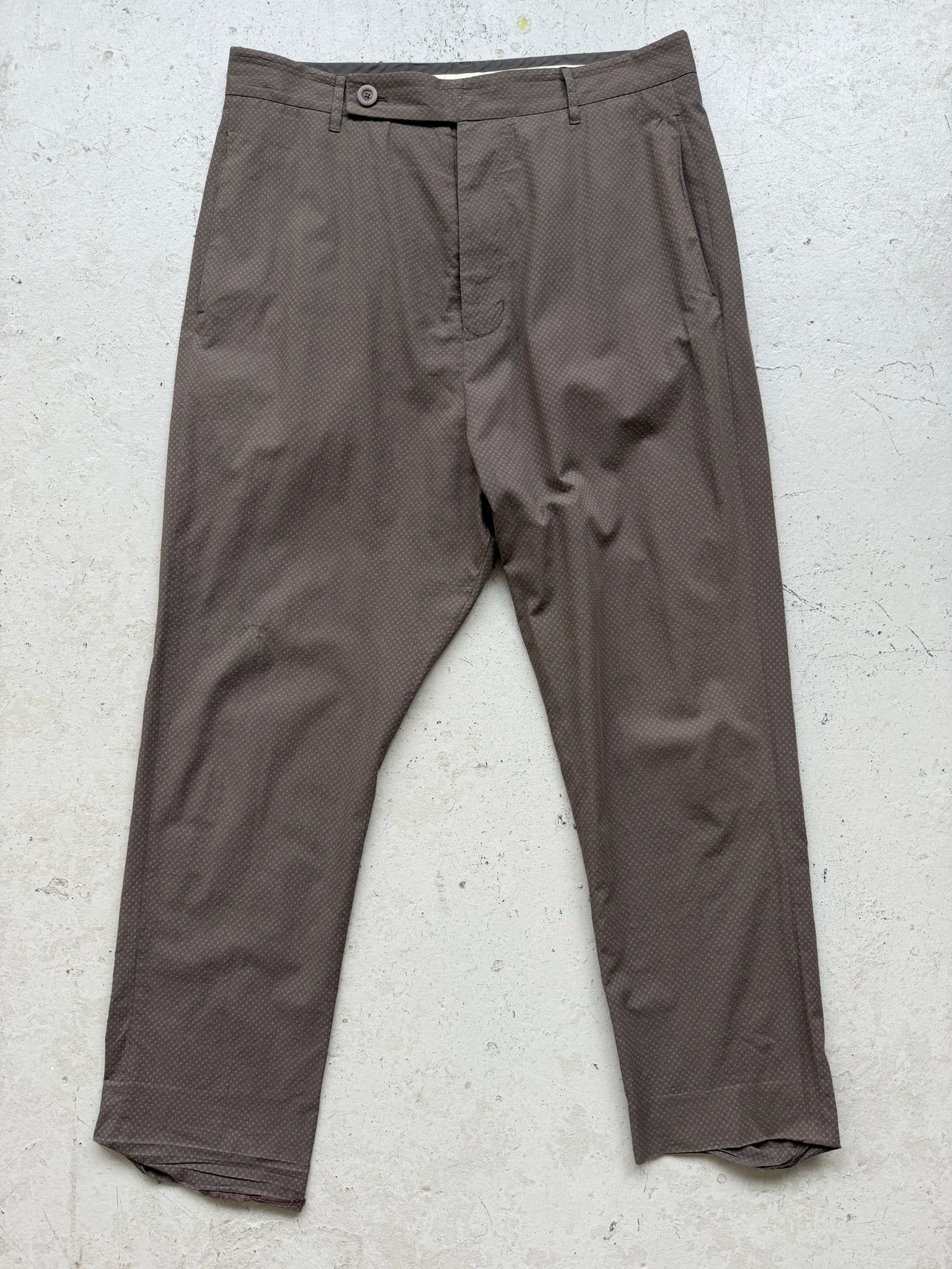 Rick Owens Rick Owens SS16 CYCLOPS Dark Dust Cotton Trousers Size US 34 / EU 50 - 1 Thumbnail