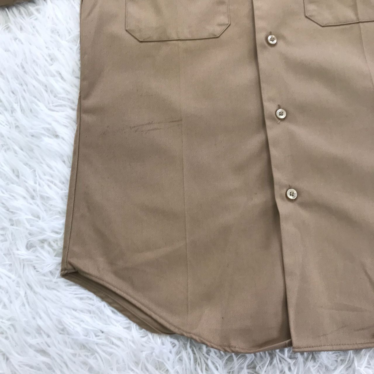 Army Of Me × Vintage Army Tan 445 Short Sleeve Shirt J.H.Rutter Rex Size US S / EU 44-46 / 1 - 3 Thumbnail