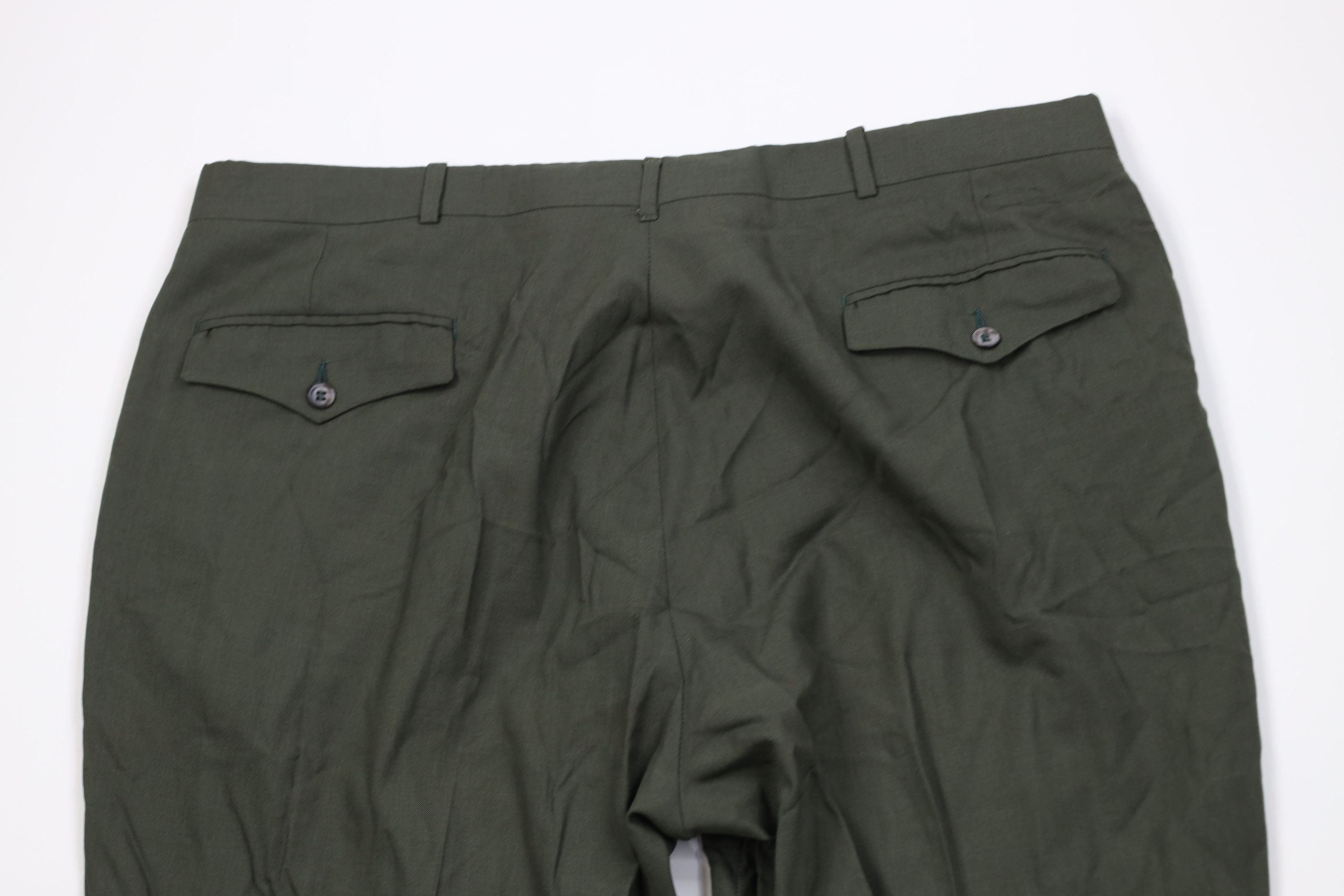 Vintage Vintage 60s 70s Streetwear Flared Wide Leg Chino Pants Green Size US 40 / EU 56 - 7 Thumbnail