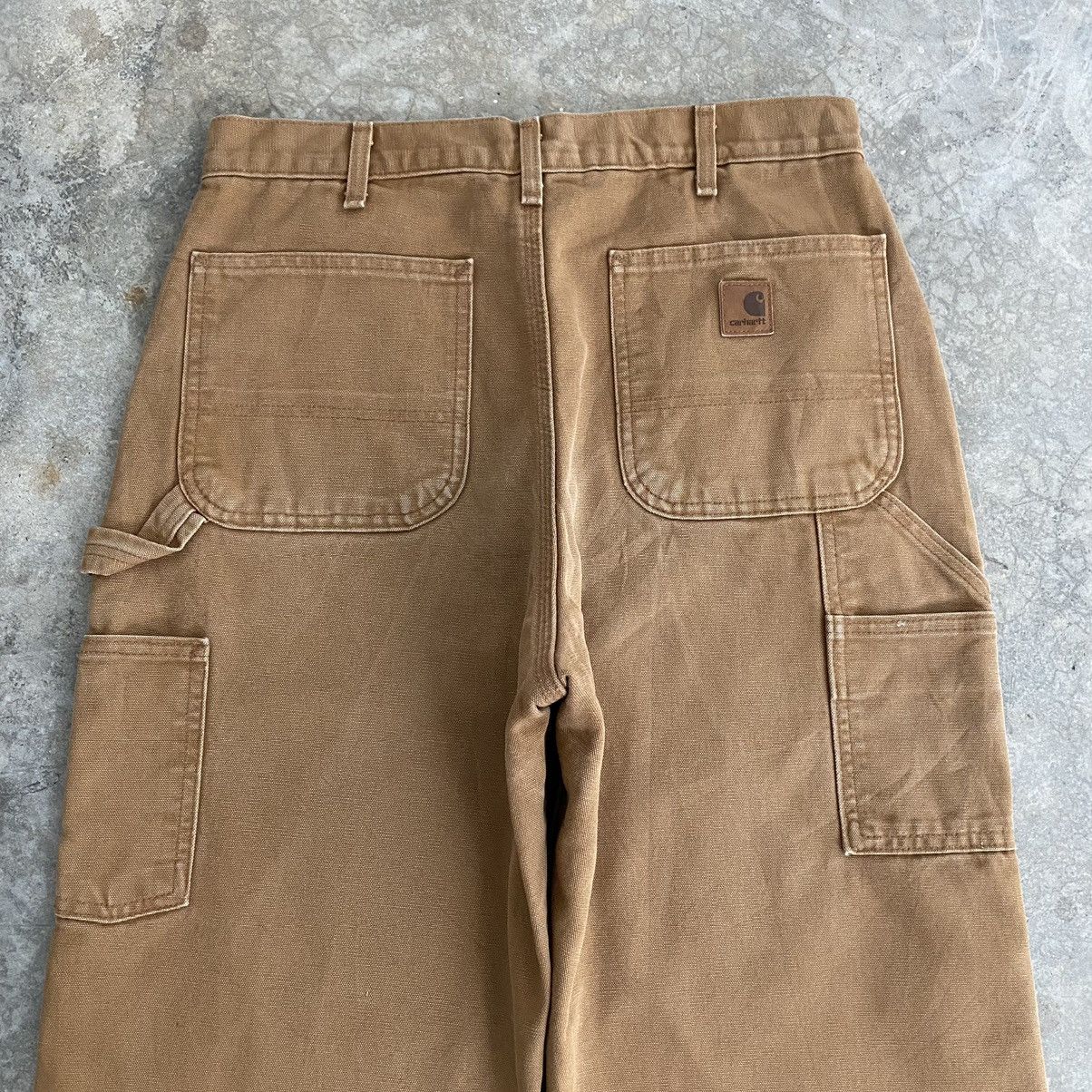 Carhartt Vintage Carhartt Blanket Lined Tan Carpenter Pants Size US 31 - 16 Thumbnail