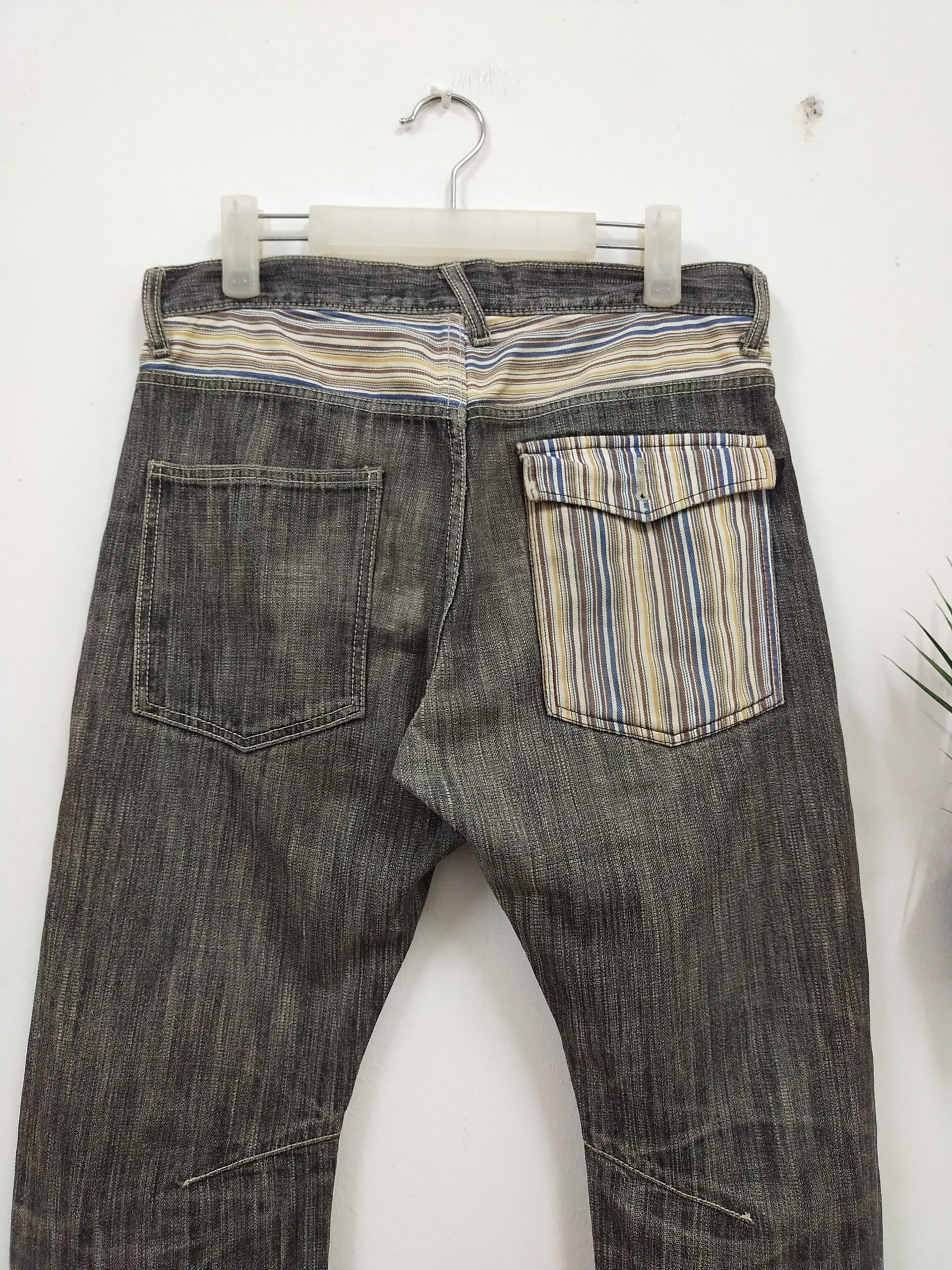 Hysteric Glamour Japanese Brand Patchwork Hysteric insired jeans Size US 33 - 2 Thumbnail