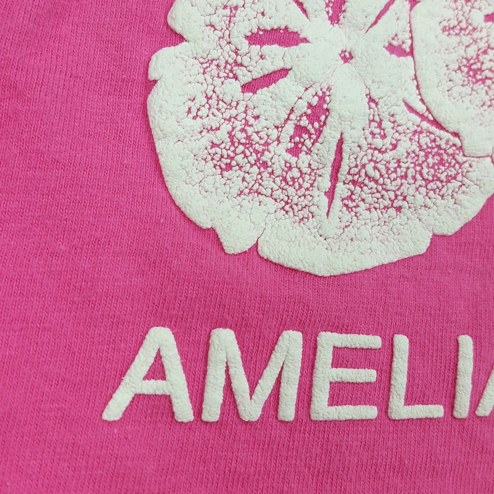 Hanes VTG Hanes T-Shirt Amelia Island Pink Puff Print USA Made 90s Beach Retro Vintage Mens Size S Short Sleeve Crew Neck Shirt Size US S / EU 44-46 / 1 - 4 Thumbnail