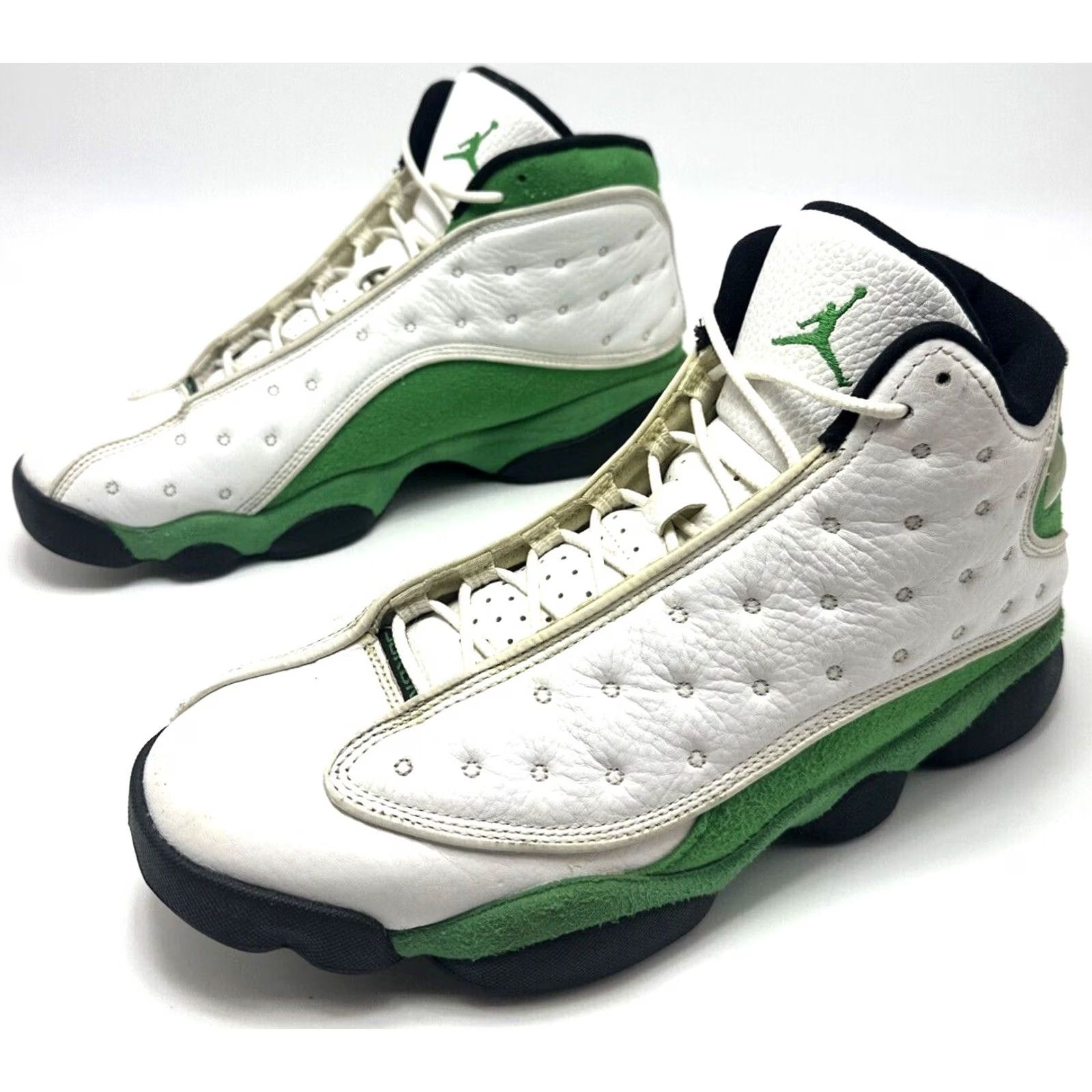 Jordan Brand Jordan 13 Retro Lucky Green 2020 - DB6537-113 Mens Size 10 Sneaker White/Black/Lucky Green Shoes Athletic Leather Air Jordan 13 Mens Size US 10 / EU 43 - 2 Thumbnail