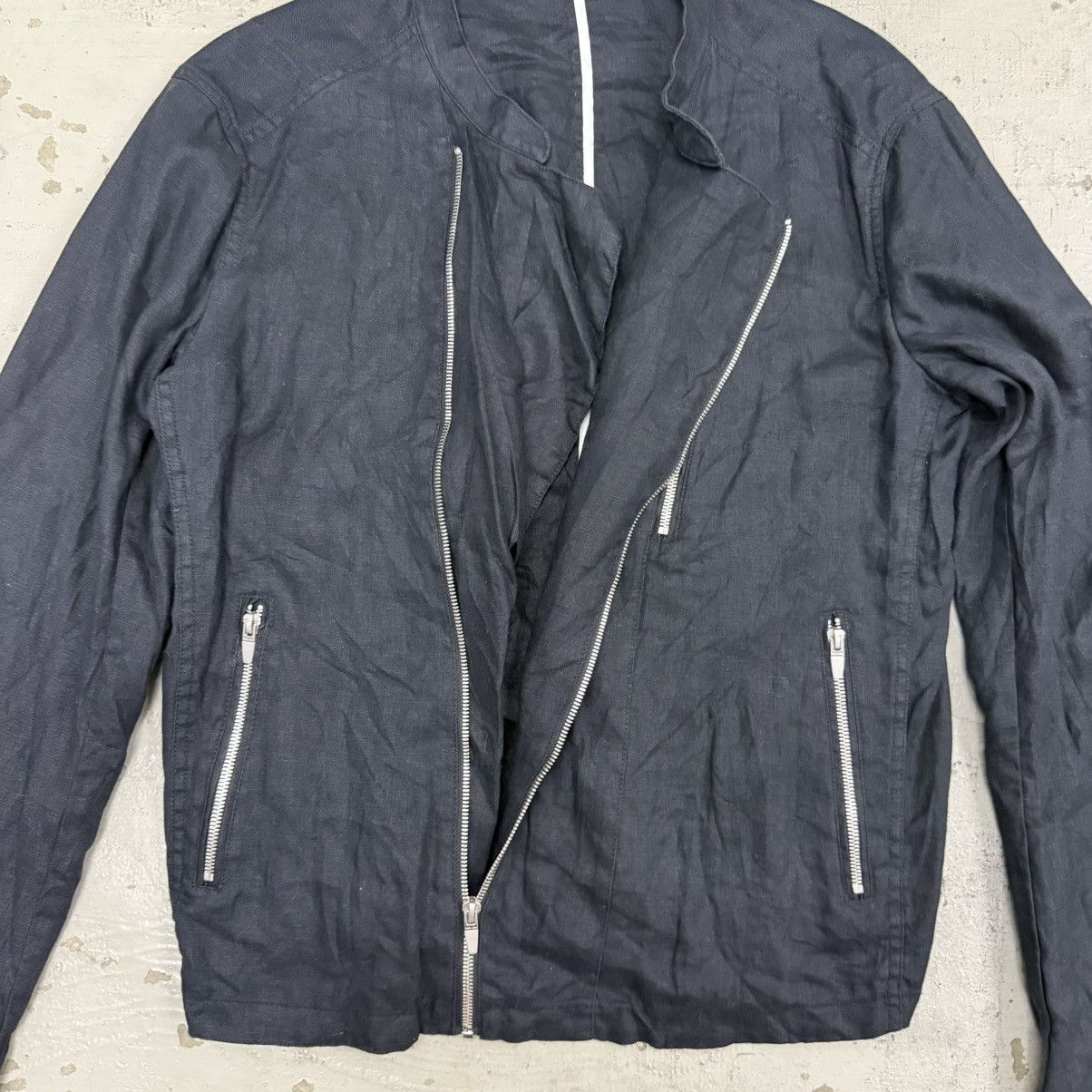 Japanese Brand Blank NYC Black Out Woven Moto Jacket Zara Size US L / EU 52-54 / 3 - 7 Thumbnail