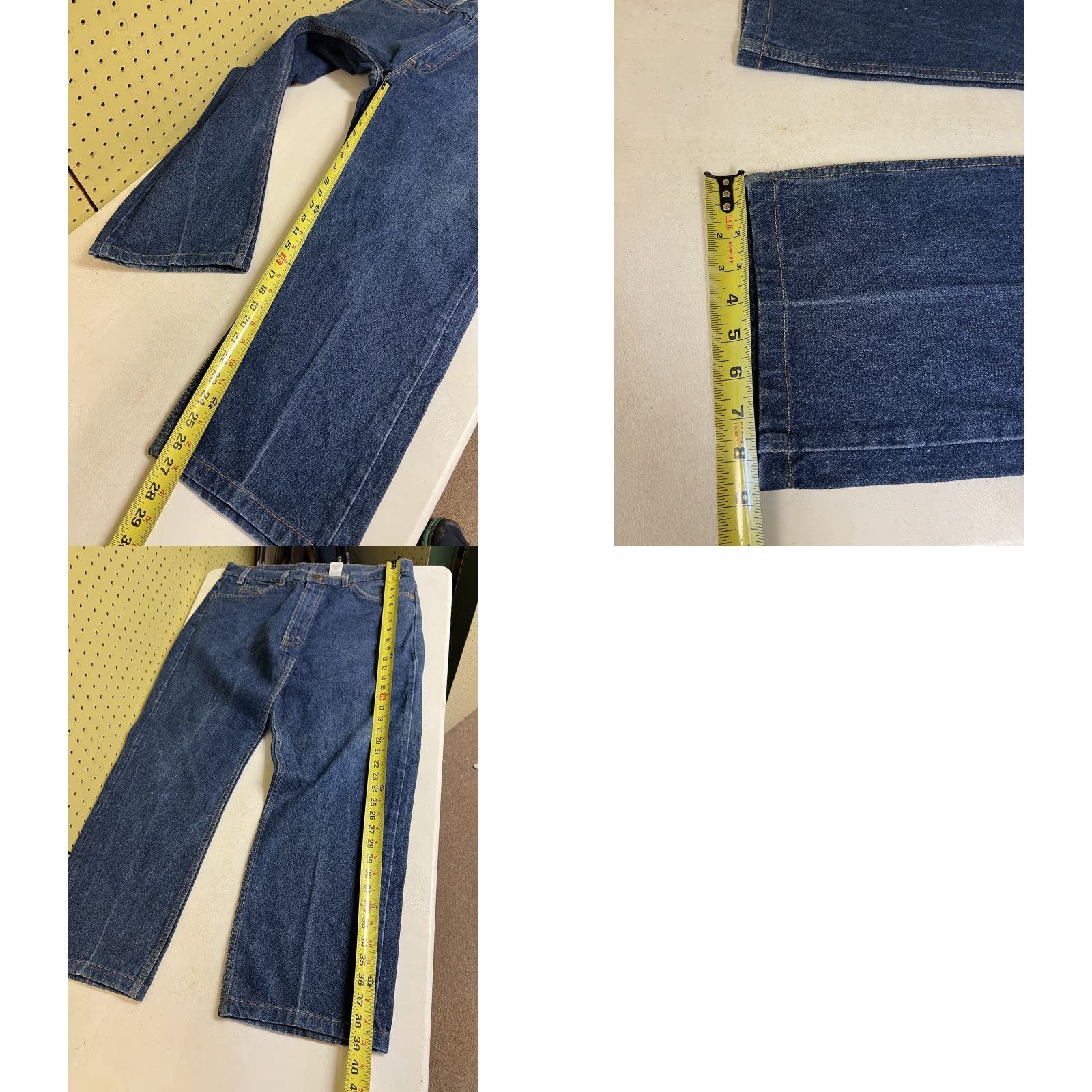 Levi's VINTAGE Levi's 505 Jeans Orange Tab Straight Blue Denim 36x30 Mens 90s USA Size US 36 / EU 52 - 8 Thumbnail