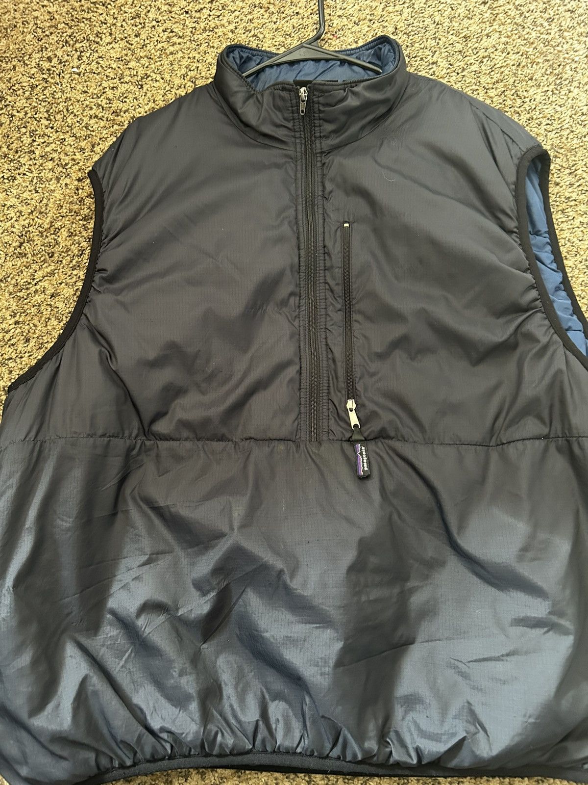 Patagonia Patagonia Puffball 1/2 zip Vest XXL Black / Blue Made in USA Size US XXL / EU 58 / 5 - 4 Thumbnail