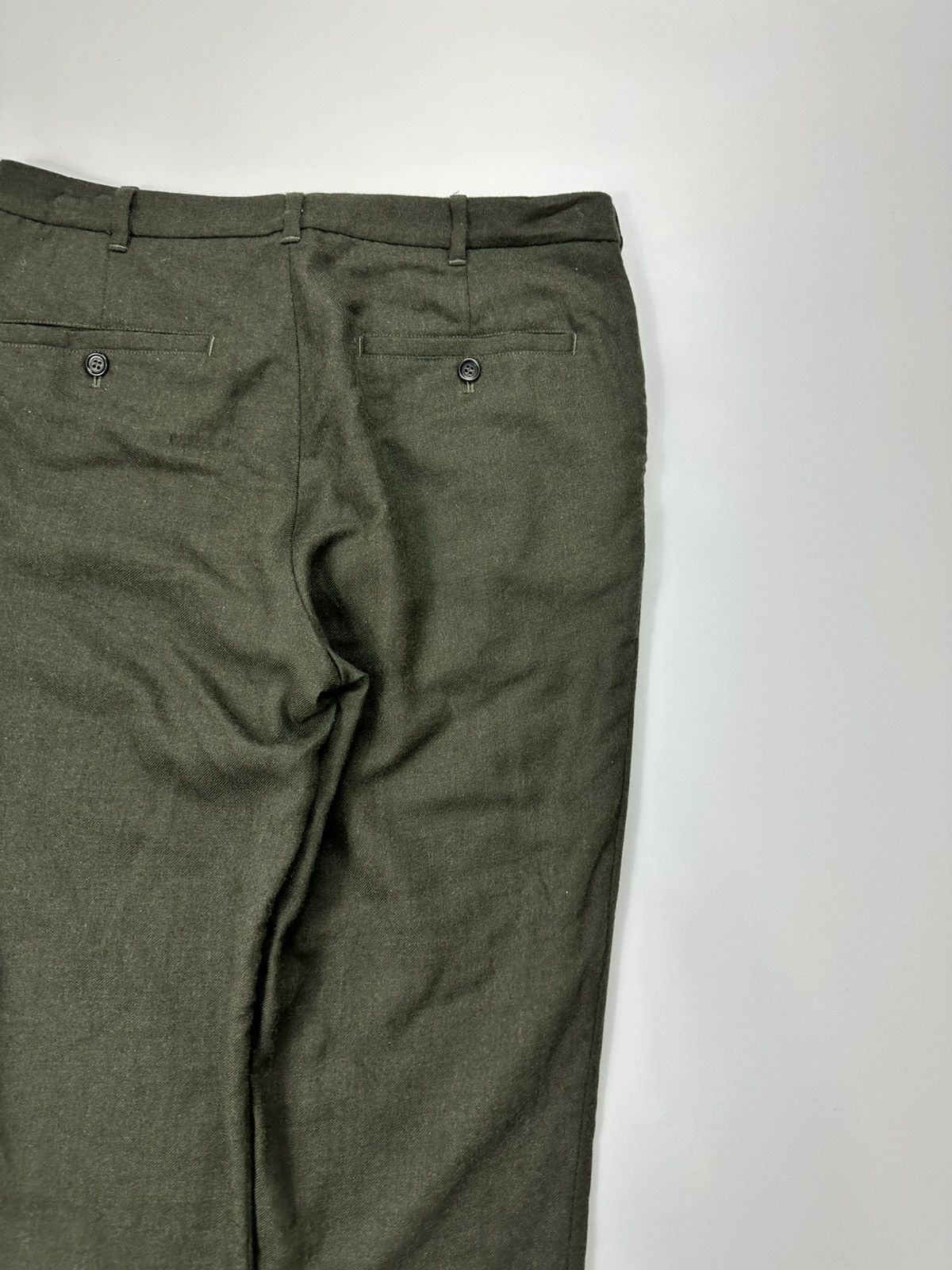 Arket Arket Wool Classic Pants 48 EU Size Green Size US 32 / EU 48 - 11 Thumbnail
