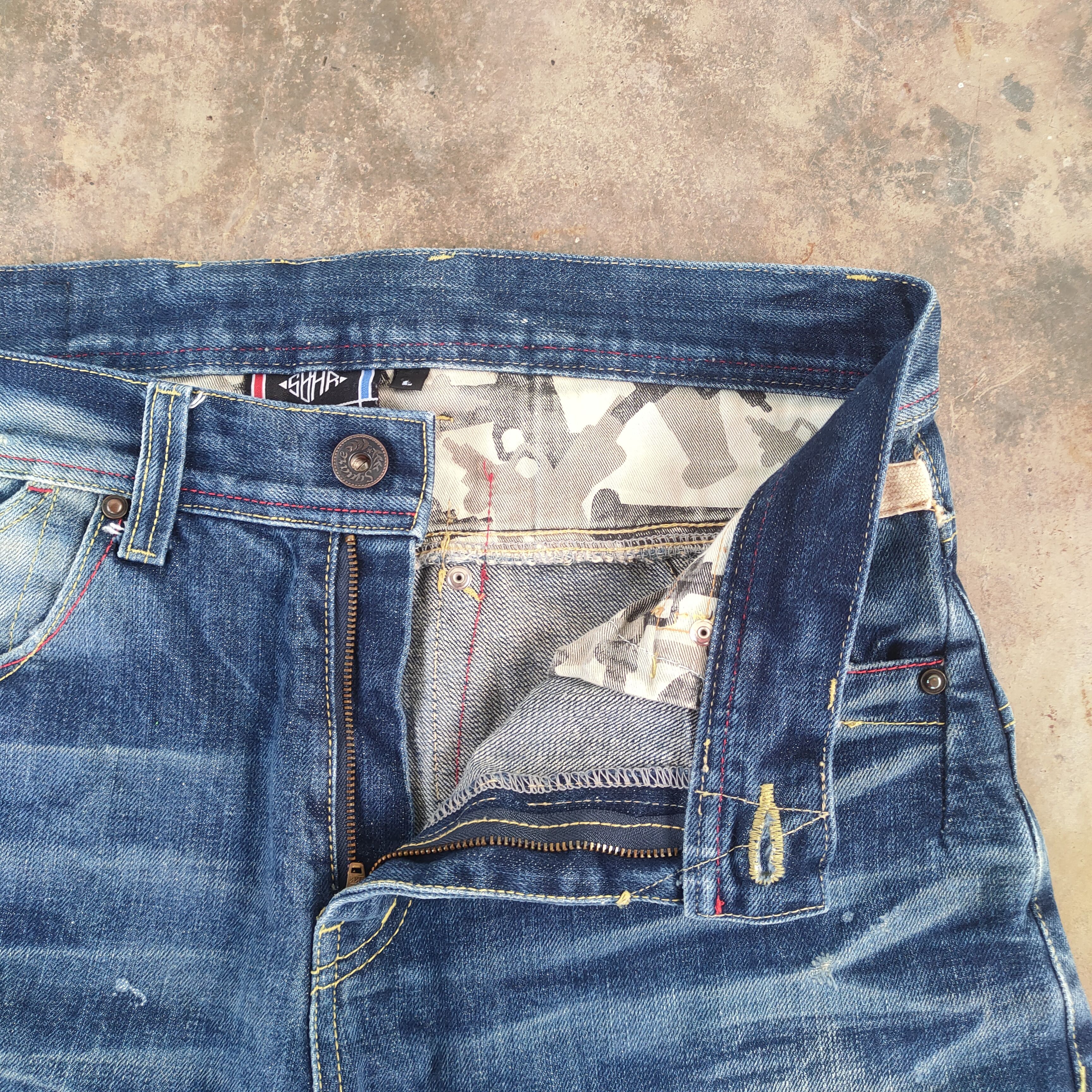 Jean × Vintage W34 VINTAGE JAPANESE FADED DISTRESSED JEAN PANTS Size US 34 / EU 50 - 7 Thumbnail
