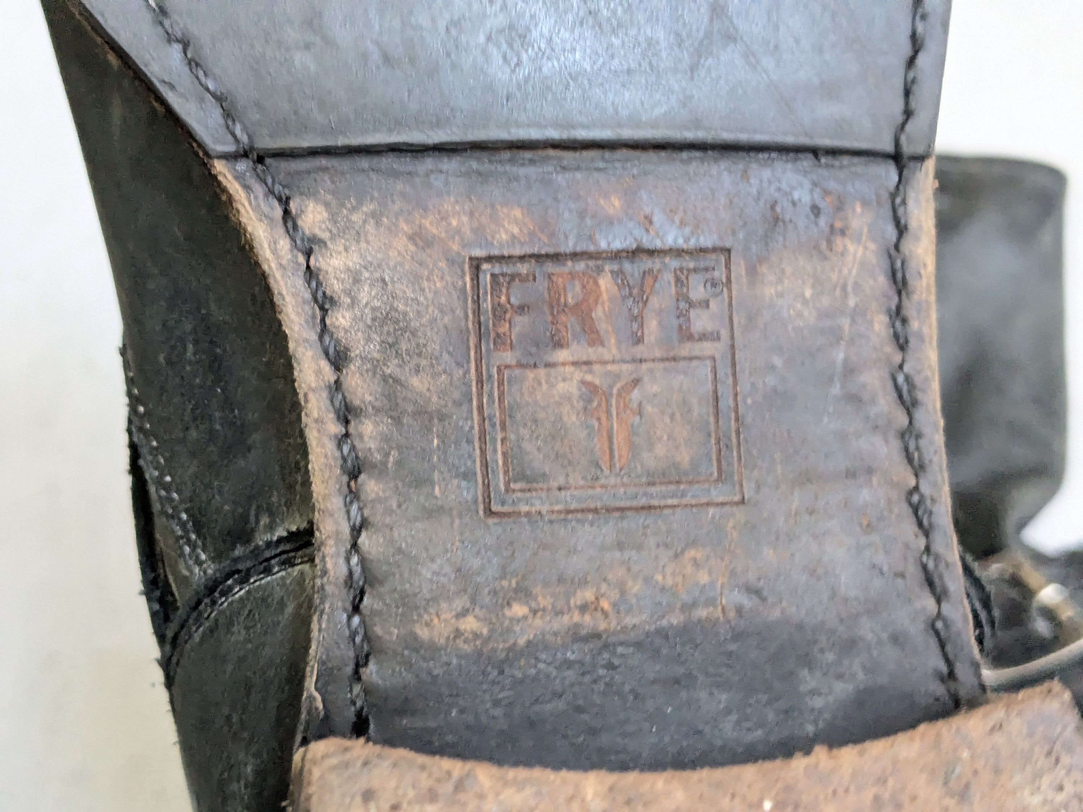 Frye Frye Engineer Boots Black 8 Leather Buckle Size US 8 / EU 41 - 16 Thumbnail