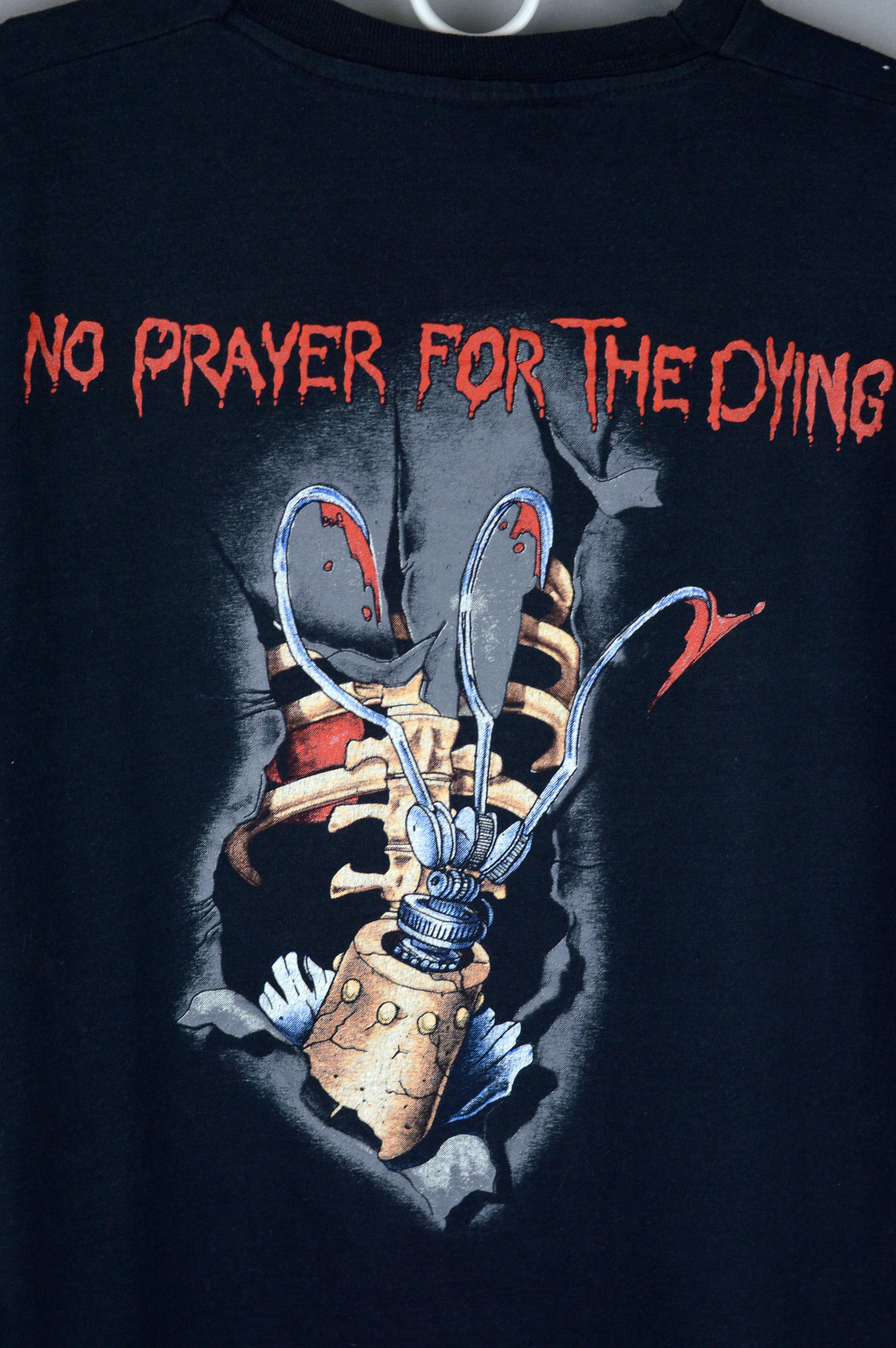 Iron Maiden × Vintage Vintage Iron Maiden No Prayer For The Dying 1990 t shirt Size US XL / EU 56 / 4 - 5 Thumbnail