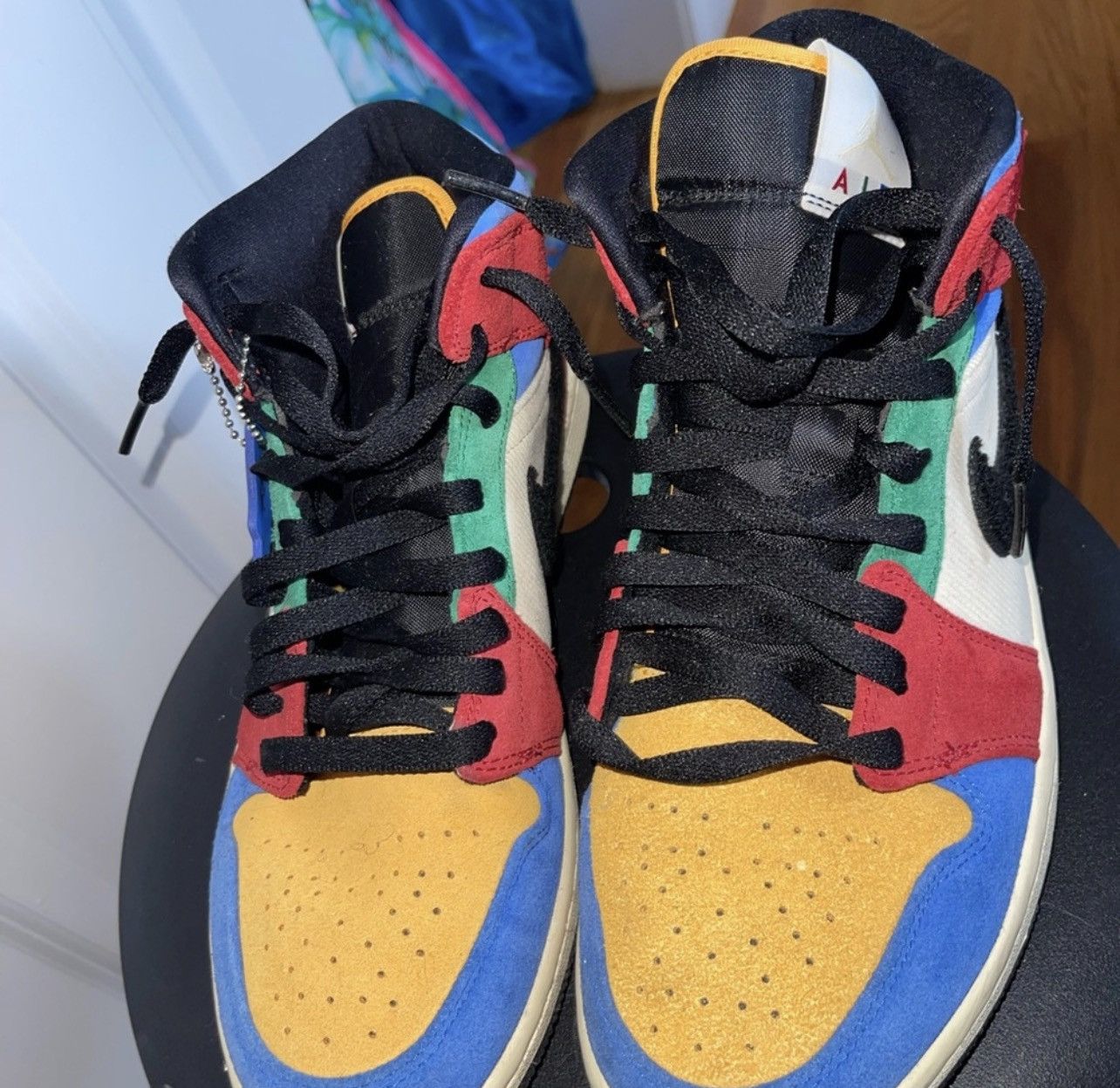 Jordan Brand Air Jordan 1 Mid SE “Fearless Blue the Great” 8M/9.5W Size US 8 / EU 41 - 2 Thumbnail