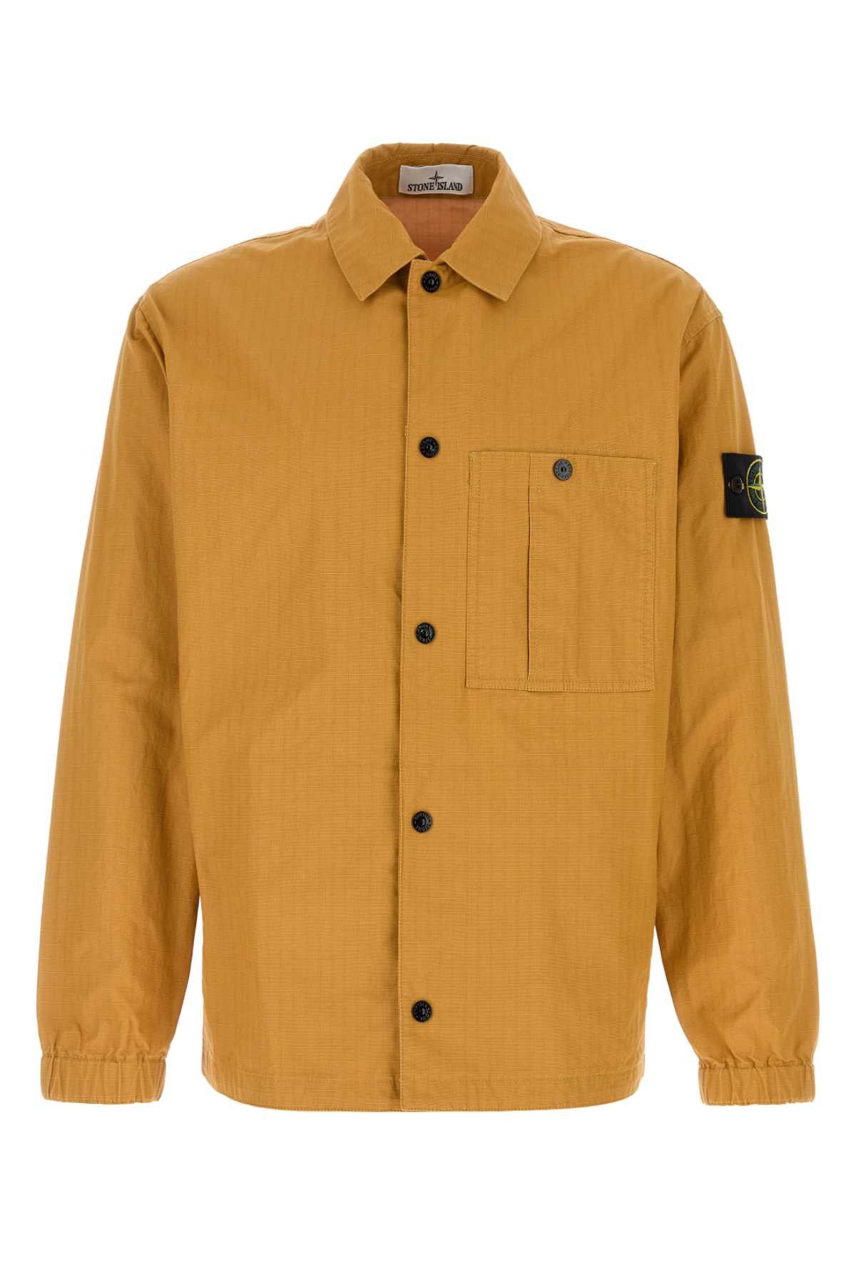 Stone Island Ochre Cotton Jacket Size US M / EU 48-50 / 2 - 1 Thumbnail