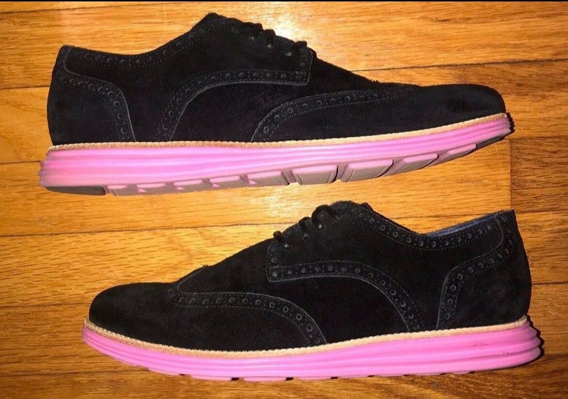 Cole Haan Cole Haan Lunargrand Wingtip Black Pink 12M Size US 12 / EU 45 - 2 Thumbnail