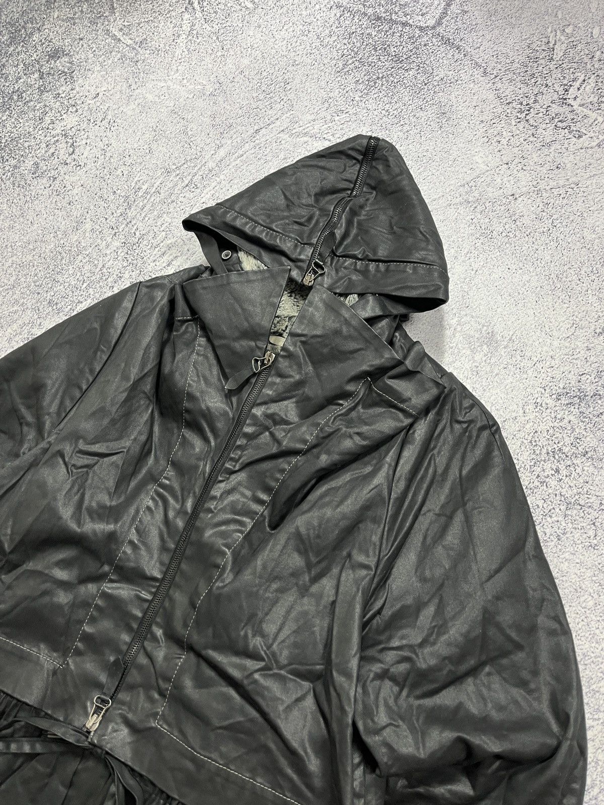 Annette Gortz × Japanese Brand Annette Gortz Avant Garde Zipped Trench Winter Jacket Rare Size S / US 4 / IT 40 - 7 Thumbnail