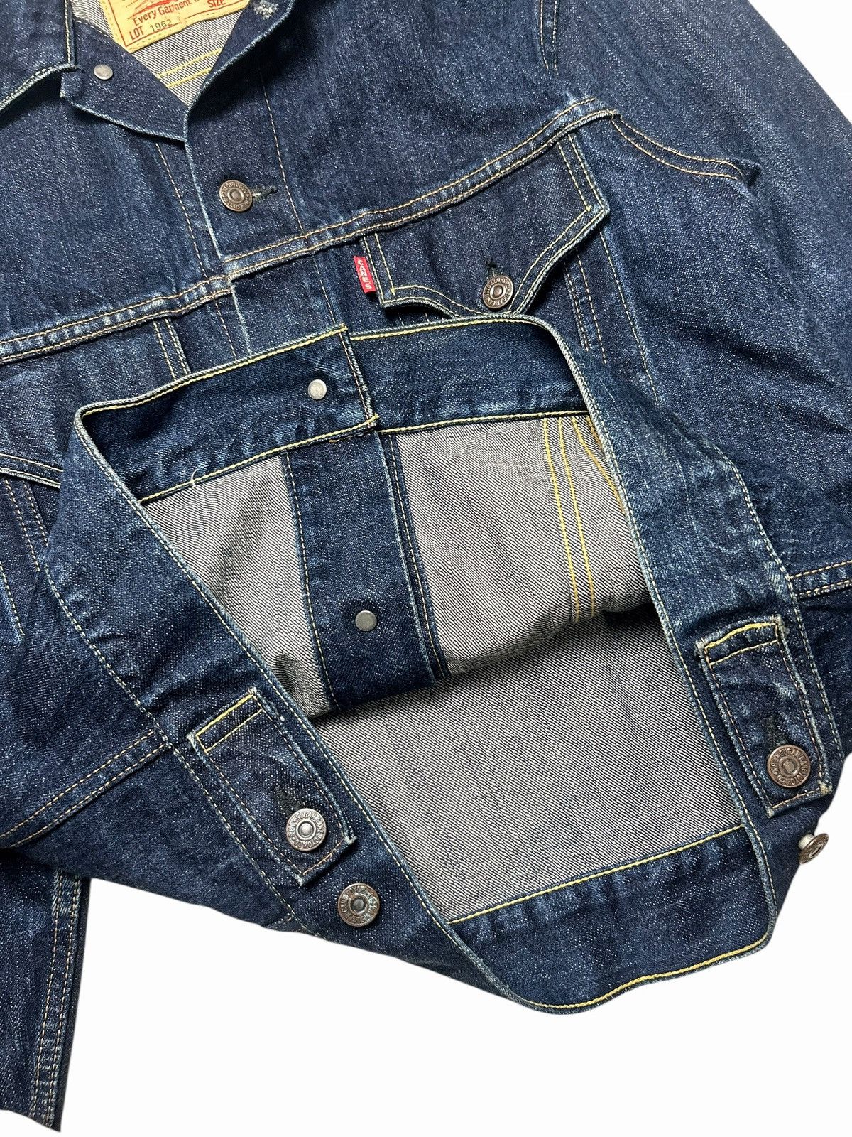 Sugar Cane × Toyo Enterprises Sugarcane 14.25Oz Denim Trucker Jacket Type 3 Model 1962 Size US M / EU 48-50 / 2 - 9 Thumbnail
