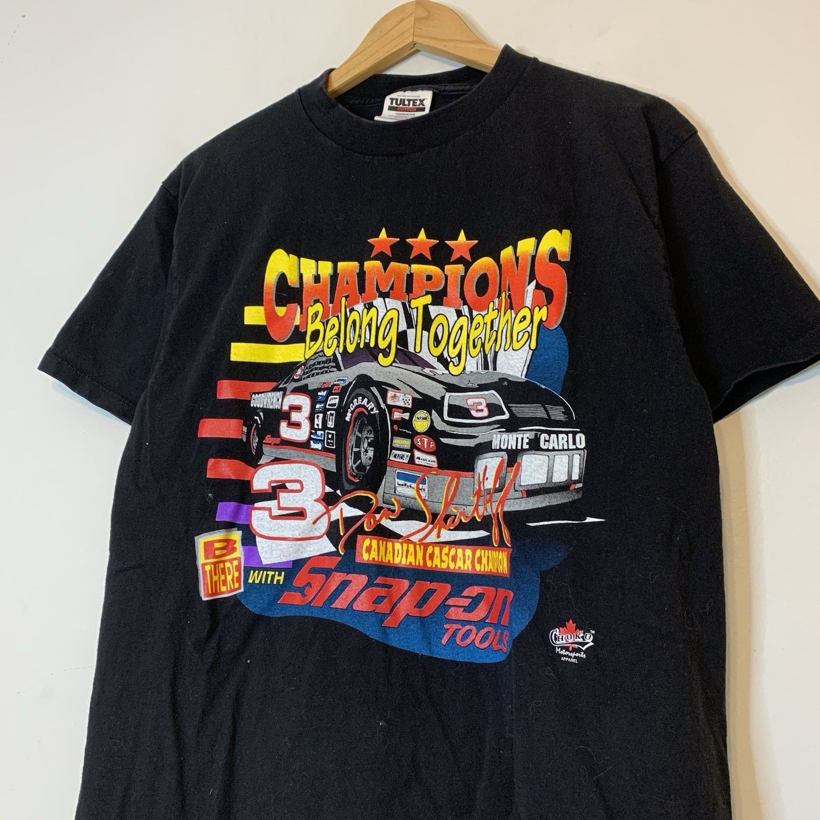 NASCAR Vintage 90s Dale Earnhardt Nascar Snap On Shirt Black Size L Size US L / EU 52-54 / 3 - 2 Thumbnail