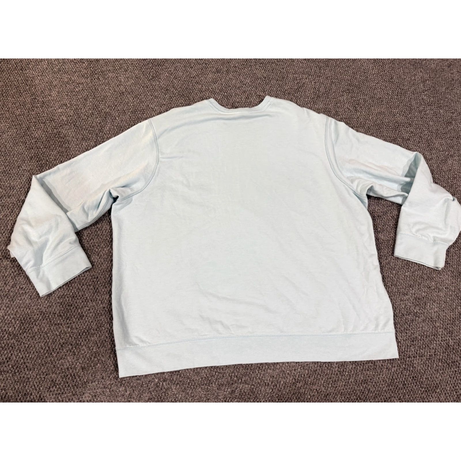 Eddie Bauer Eddie Bauer Sweatshirt Mens 2XL Light Blue Crewneck Fleece Pullover Logo Patch Crew Neck Rib Knit Cuffs & Hem Size US XXL / EU 58 / 5 - 7 Thumbnail