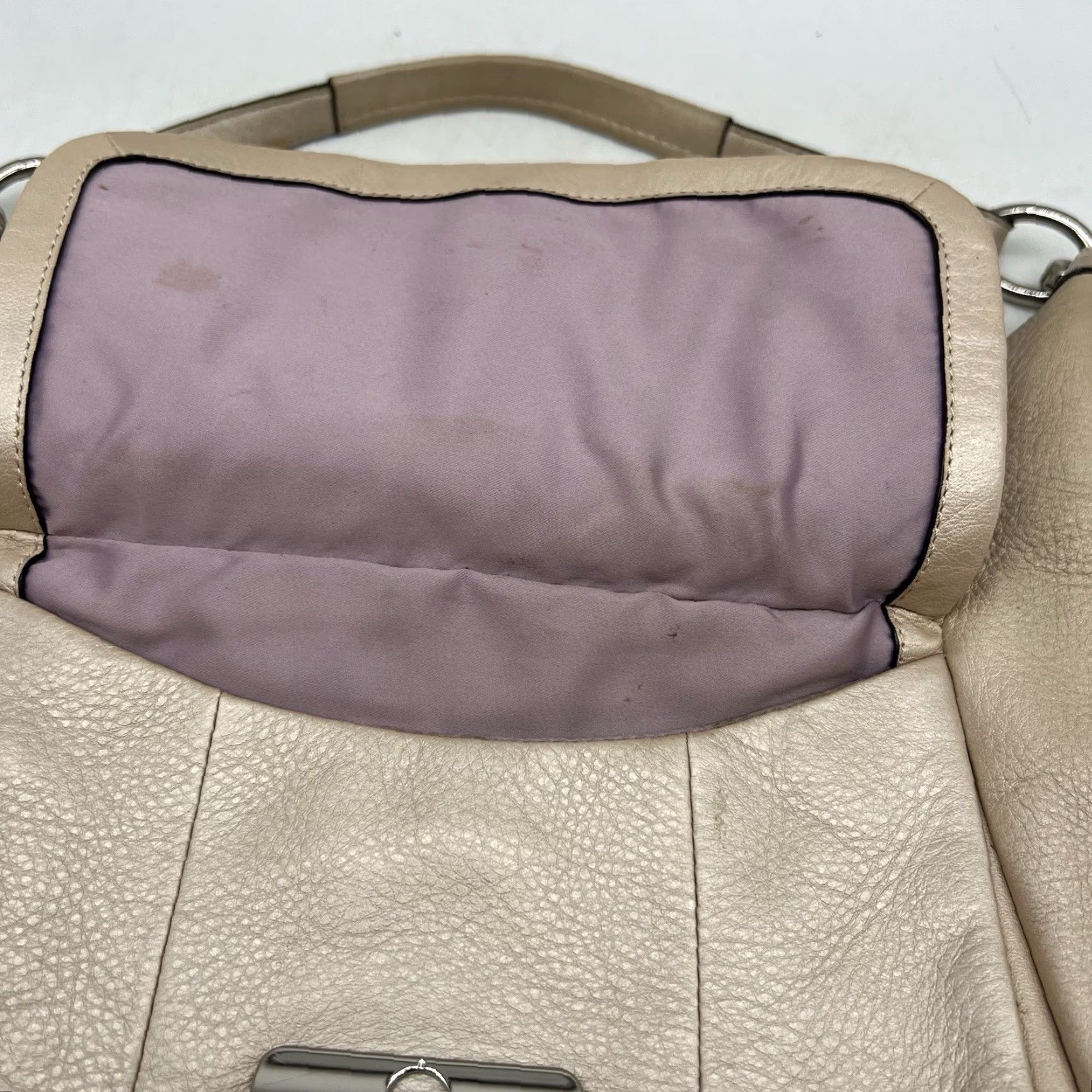 Coach VINTAGE Coach Kristin Leather Large Shoulder Bag Women's Gold Travel Purse Size ONE SIZE - 5 Thumbnail