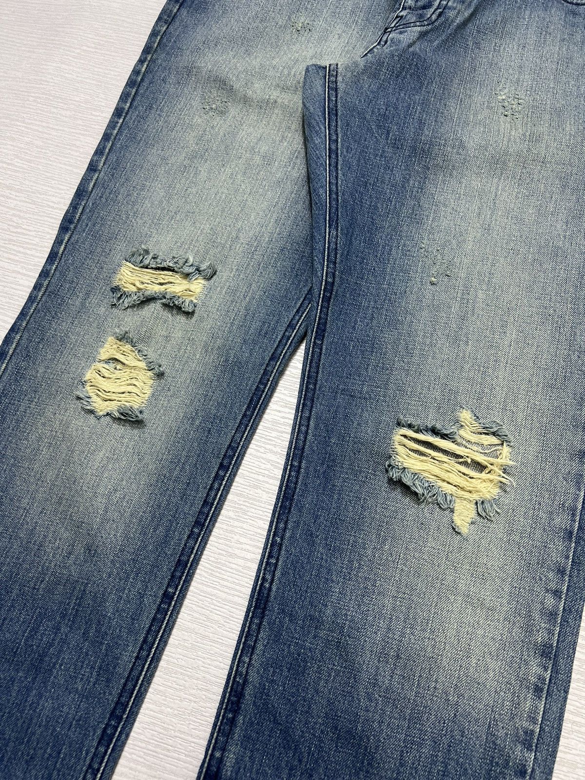 AMI AMI Paris - Sky Blue Destroyed Denim Jeans Size US 32 / EU 48 - 7 Thumbnail