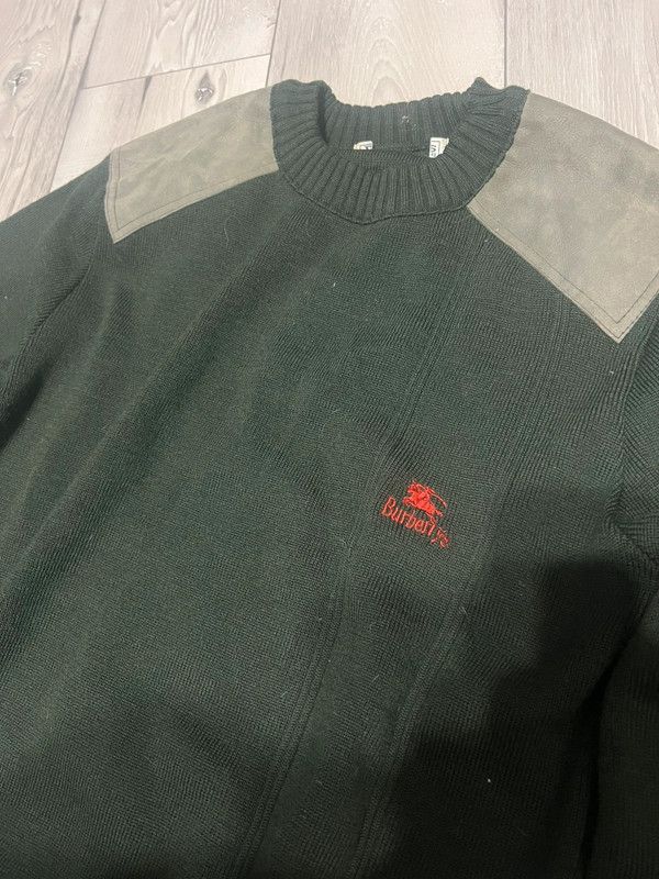 Burberry sweater Burberrys M olive khaki rare have M wool Size US M / EU 48-50 / 2 - 3 Thumbnail