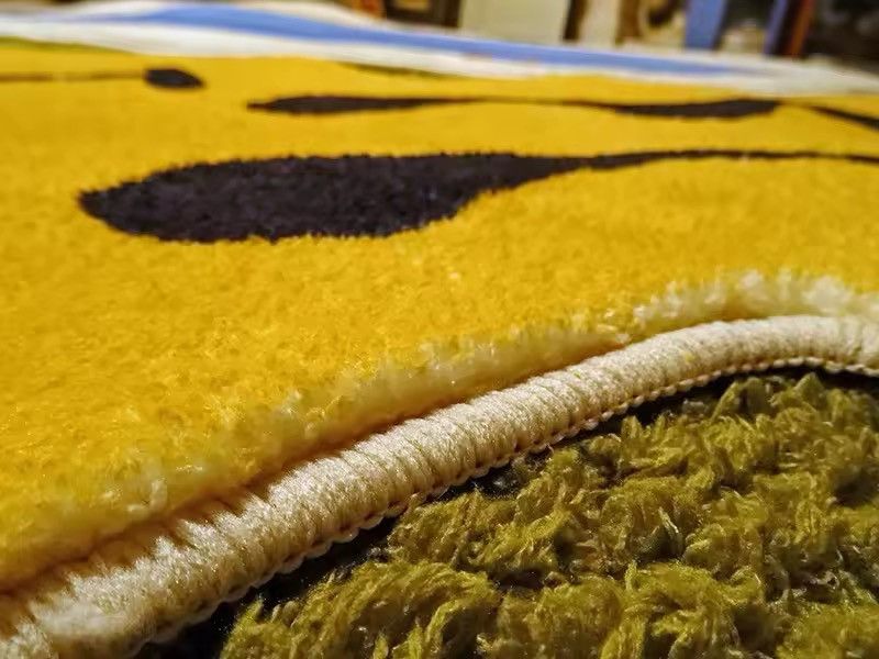 Handmade Smile Face Cartoon Bedroom Carpet Rug Size ONE SIZE - 5 Thumbnail