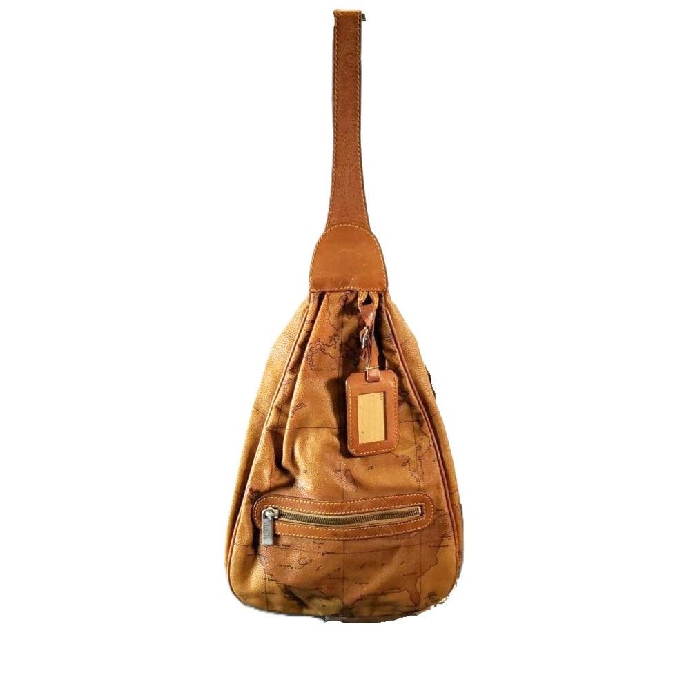Alviero Martini Alviero Martini 1A Classe Geo Classic Map Leather Sling Bag Size ONE SIZE - 1 Thumbnail