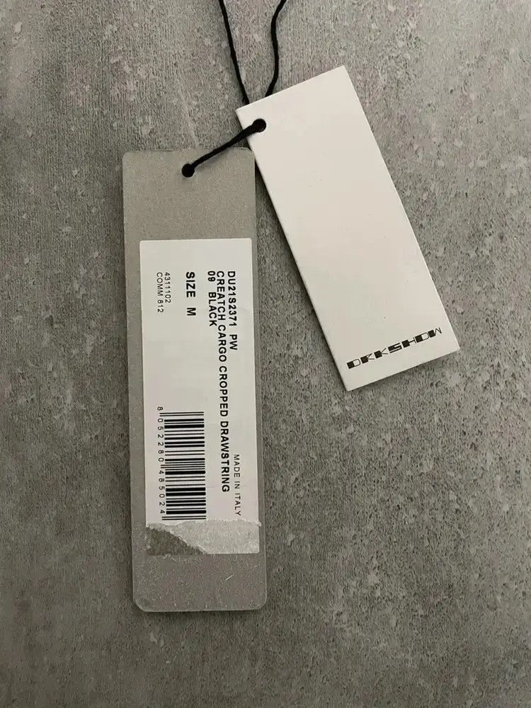 Rick Owens Sz M Rick Owens Drkshdw Waxed Cropped Sweatpants-2505 Size US 32 / EU 48 - 4 Thumbnail