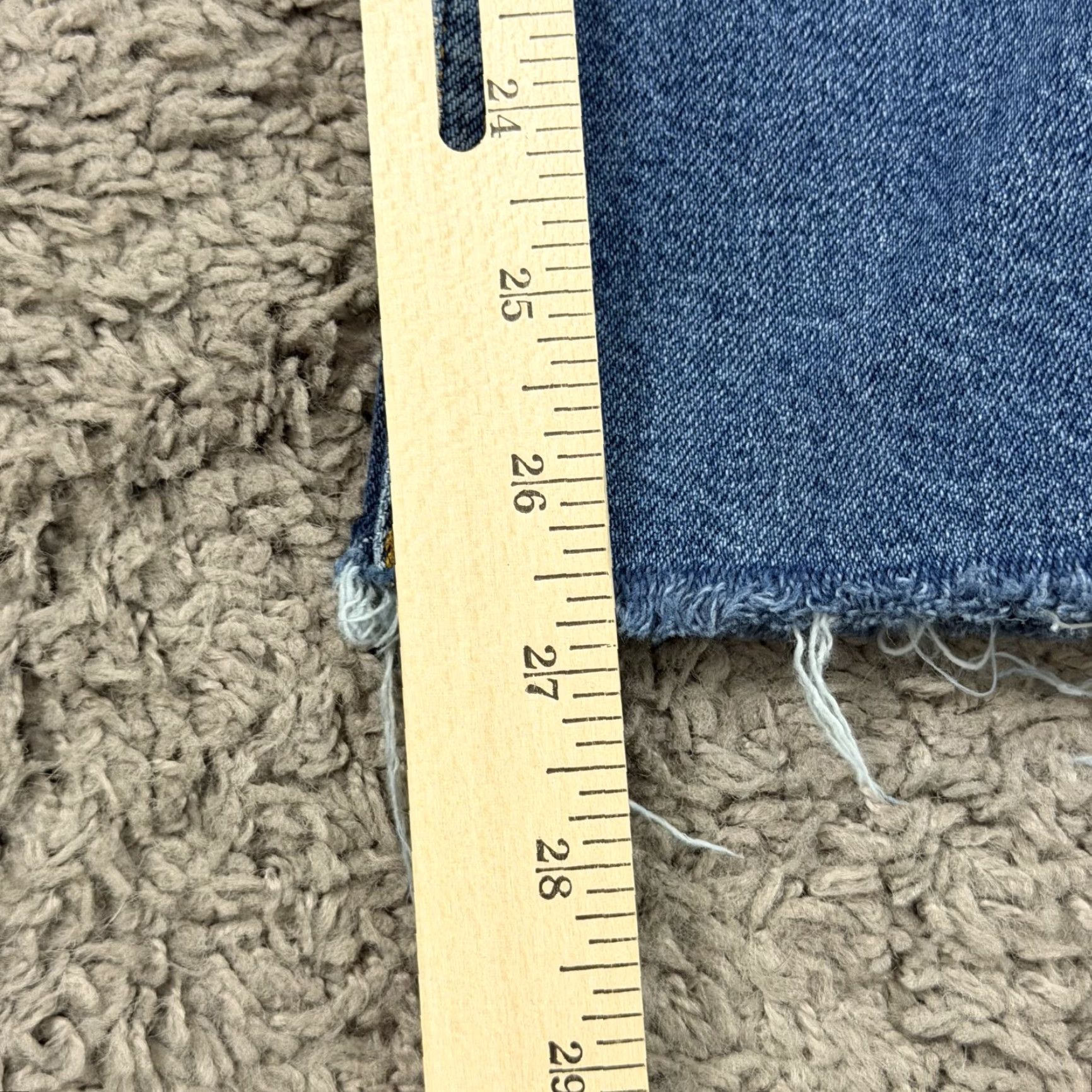 RE/DONE RE/DONE Jeans Women 25 Skinny Ankle Crop High Rise Distressed Denim Blue 24x27 Stretch Regular 90s? Size 42" / US 20 - 6 Thumbnail