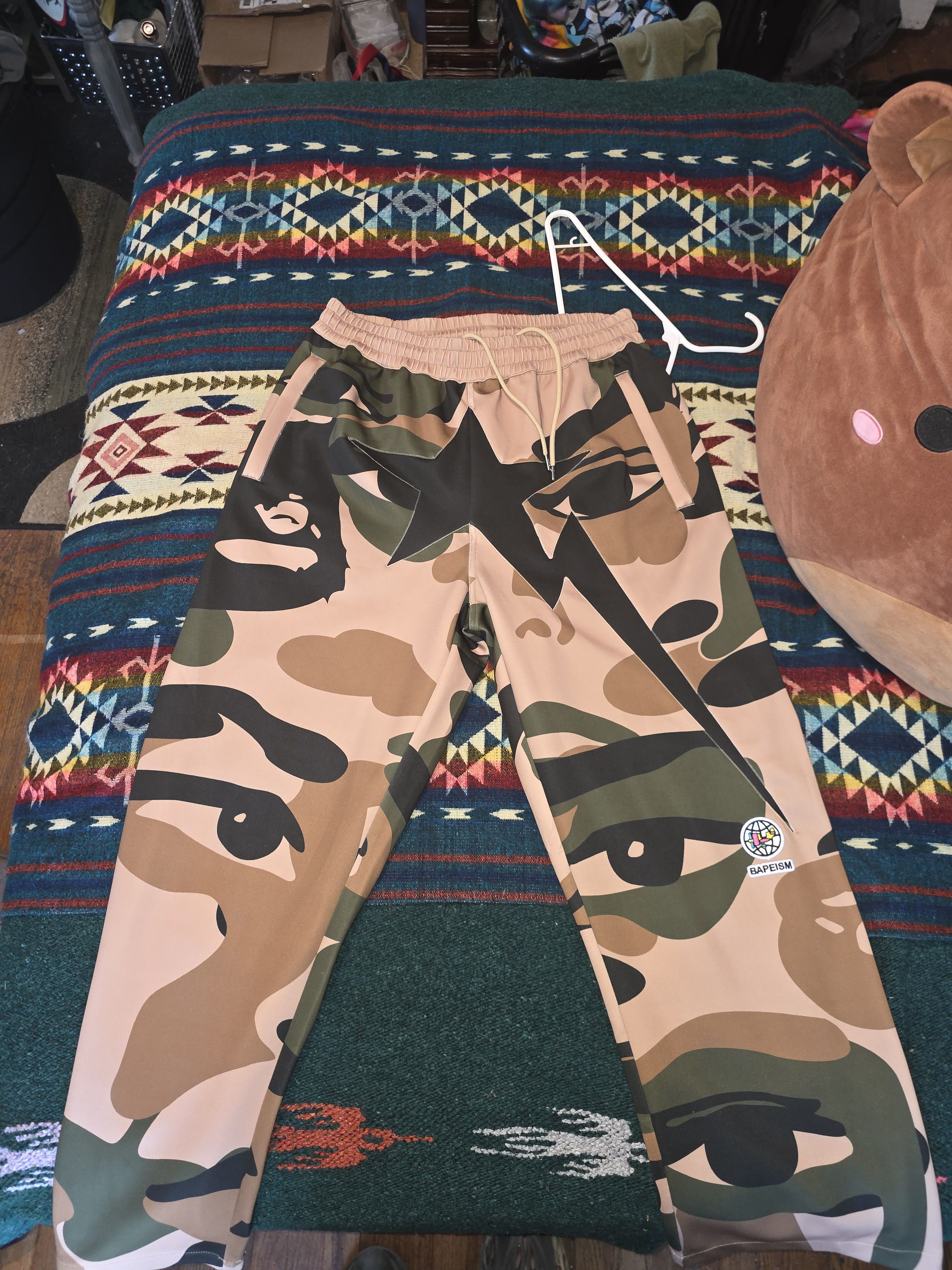 Bape x kidsuper camo pants