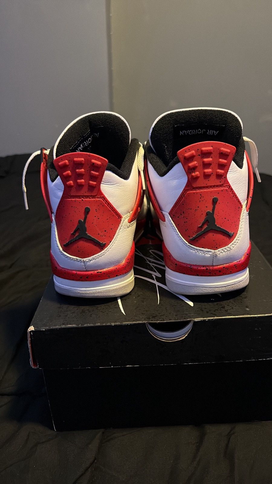 Nike Jordan 4 retro red cement Size US 9 / EU 42 - 3 Thumbnail