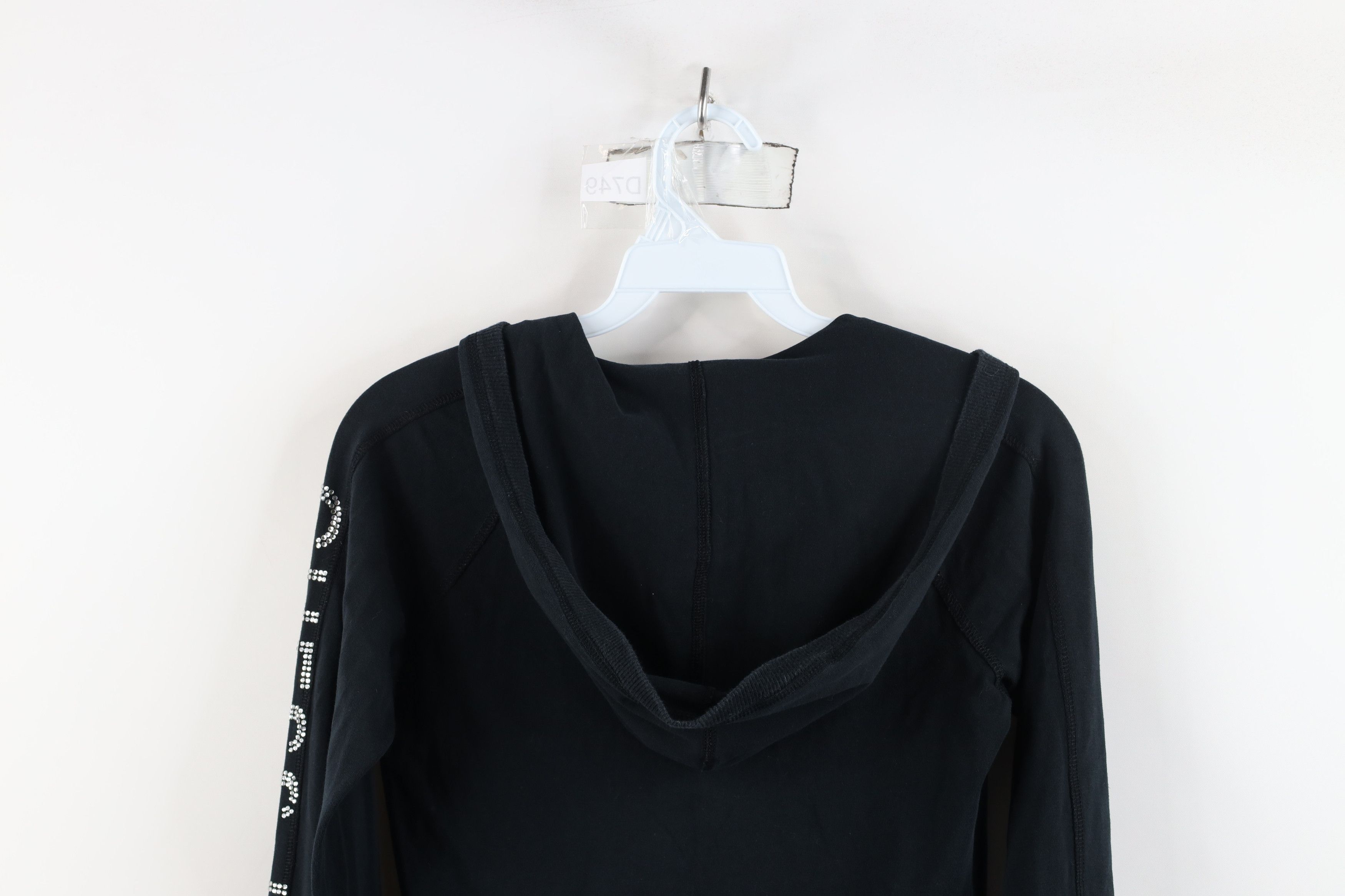 Guess × Vintage Vintage 90s Y2K Guess Babydoll Spell Sequin Hooded T-Shirt Size M / US 6-8 / IT 42-44 - 13 Thumbnail