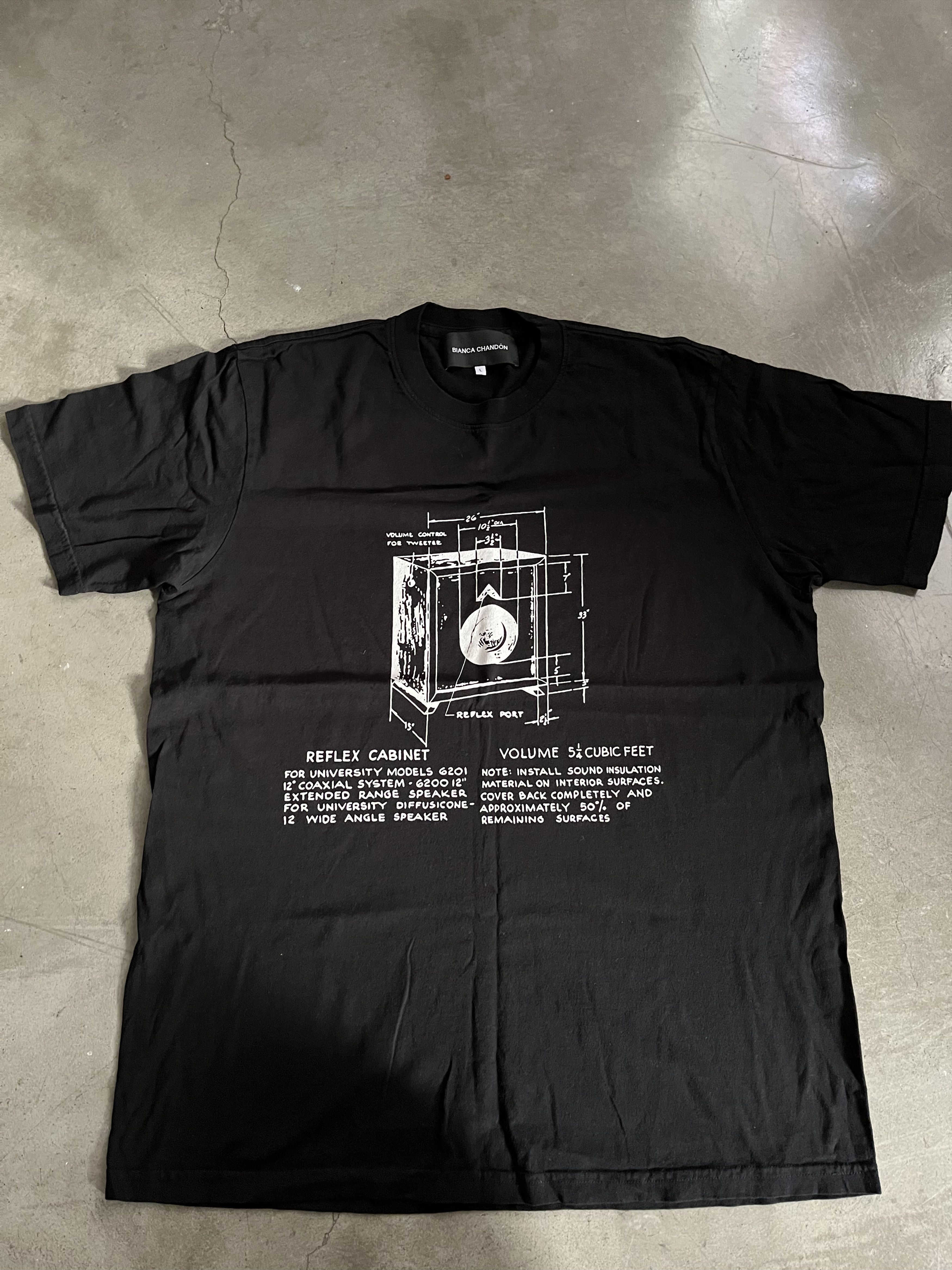 BIANCA CHANDON Bianca Chandon Speaker Anatomy Black T Shirt size L Size US L / EU 52-54 / 3 - 1 Thumbnail
